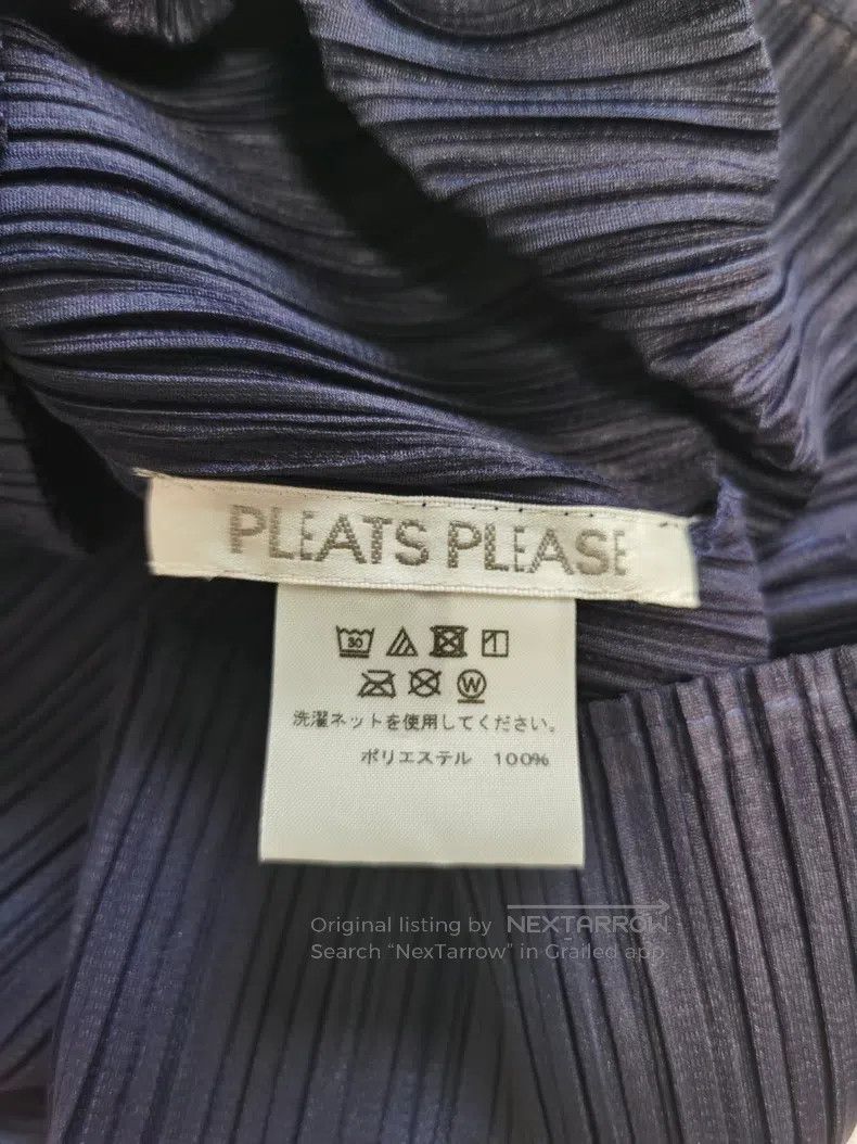 Issey Miyake Issey Miyake Mock Neck Long Sleeve Navy Blue Size L / US 10 / IT 46 - 3 Thumbnail