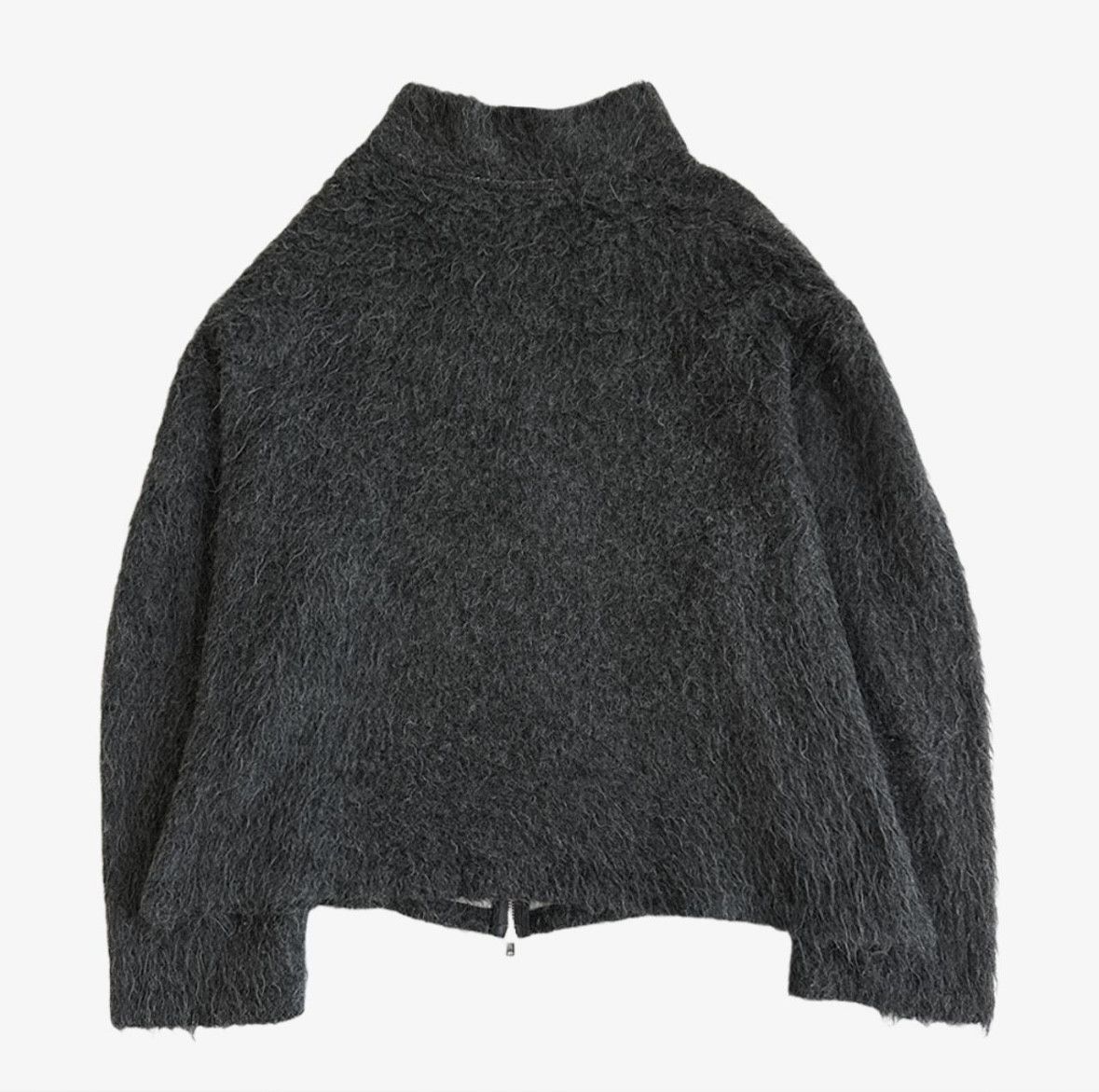 Our Legacy Our Legacy Mohair Full Zip Shrunken Polo SZ 50 / M Size US M / EU 48-50 / 2 - 2 Thumbnail