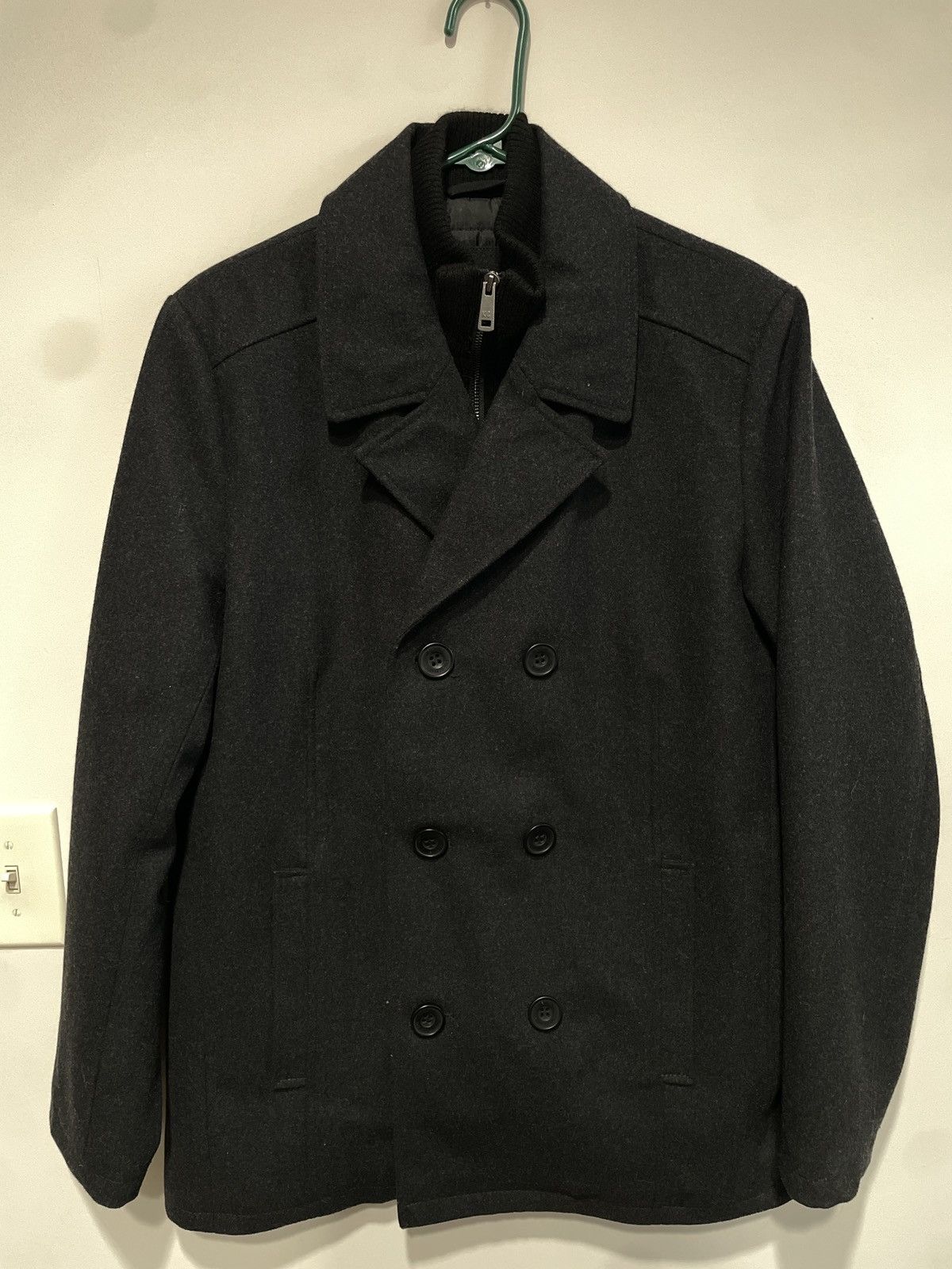 Kenneth Cole Turtleneck Black Blazer Coat Size US M / EU 48-50 / 2 - 1 Thumbnail