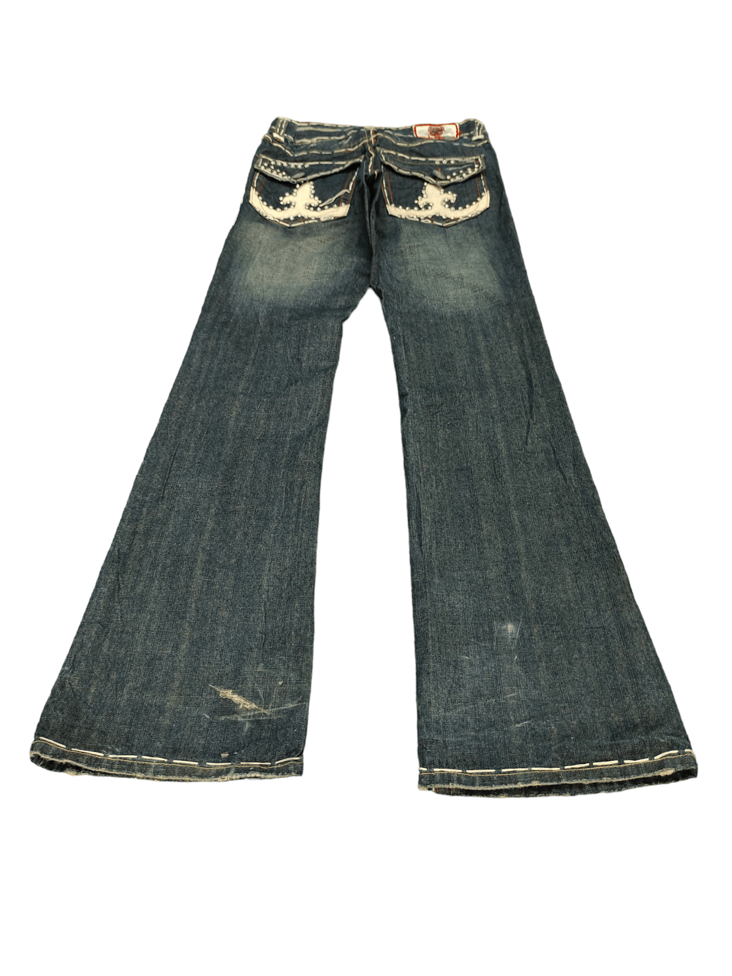 Le Grande Bleu (L.G.B.) Flare Jeans Laguna Beach Usa Boot Cut Y2k Affliction Style Size US 30 / EU 46 - 2 Thumbnail