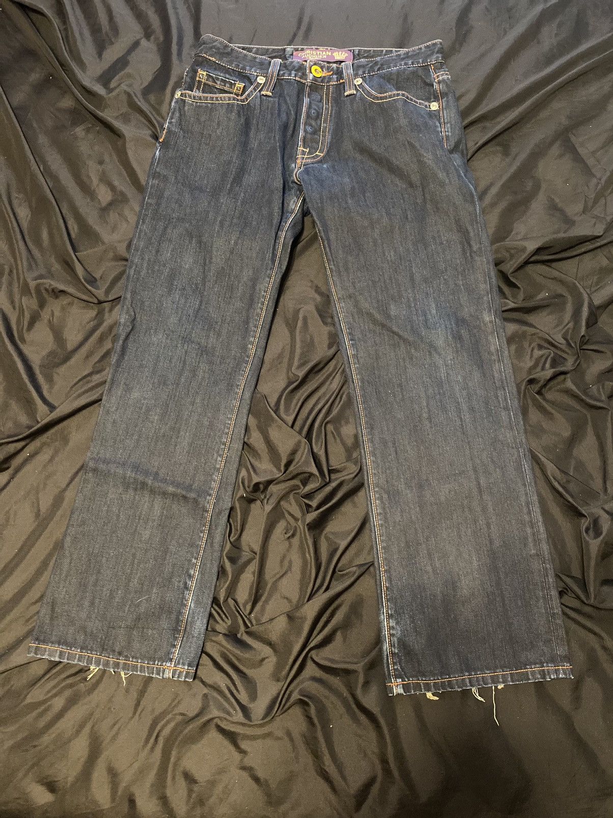 Christian Audigier Rare Virgin Mary jeans size 33X32 Size US 33 - 8 Thumbnail