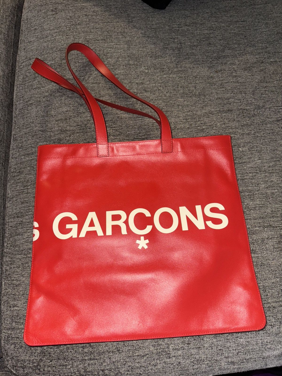 Comme des Garcons CDG Huge Logo Tote Bag Size ONE SIZE - 2 Thumbnail