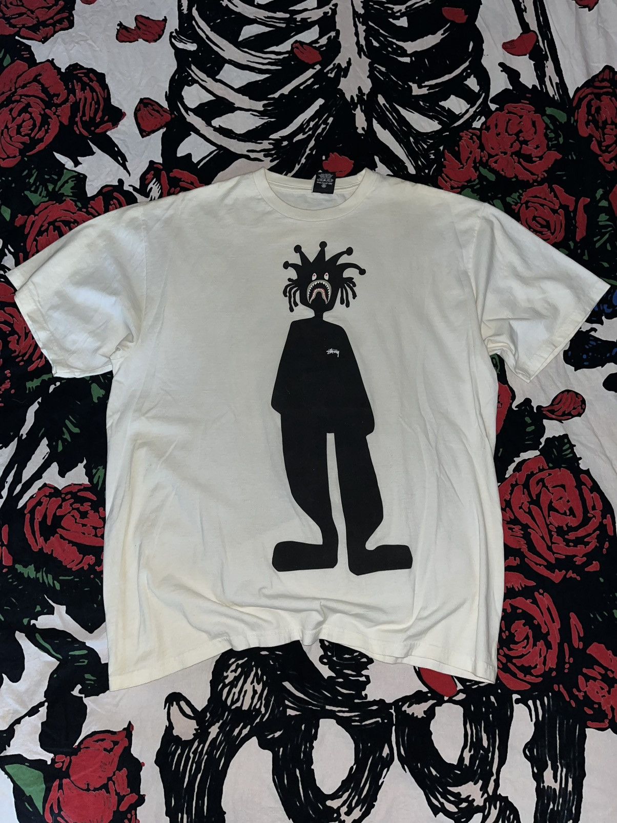 Bape Stussy Shark Tee | Grailed