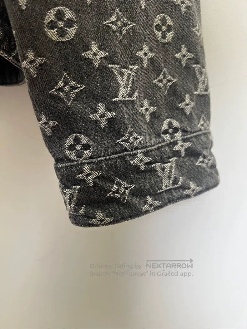 Louis Vuitton Louis Vuitton Nigo Co-Branded Black Grey Denim jacket Size US L / EU 52-54 / 3 - 4 Thumbnail