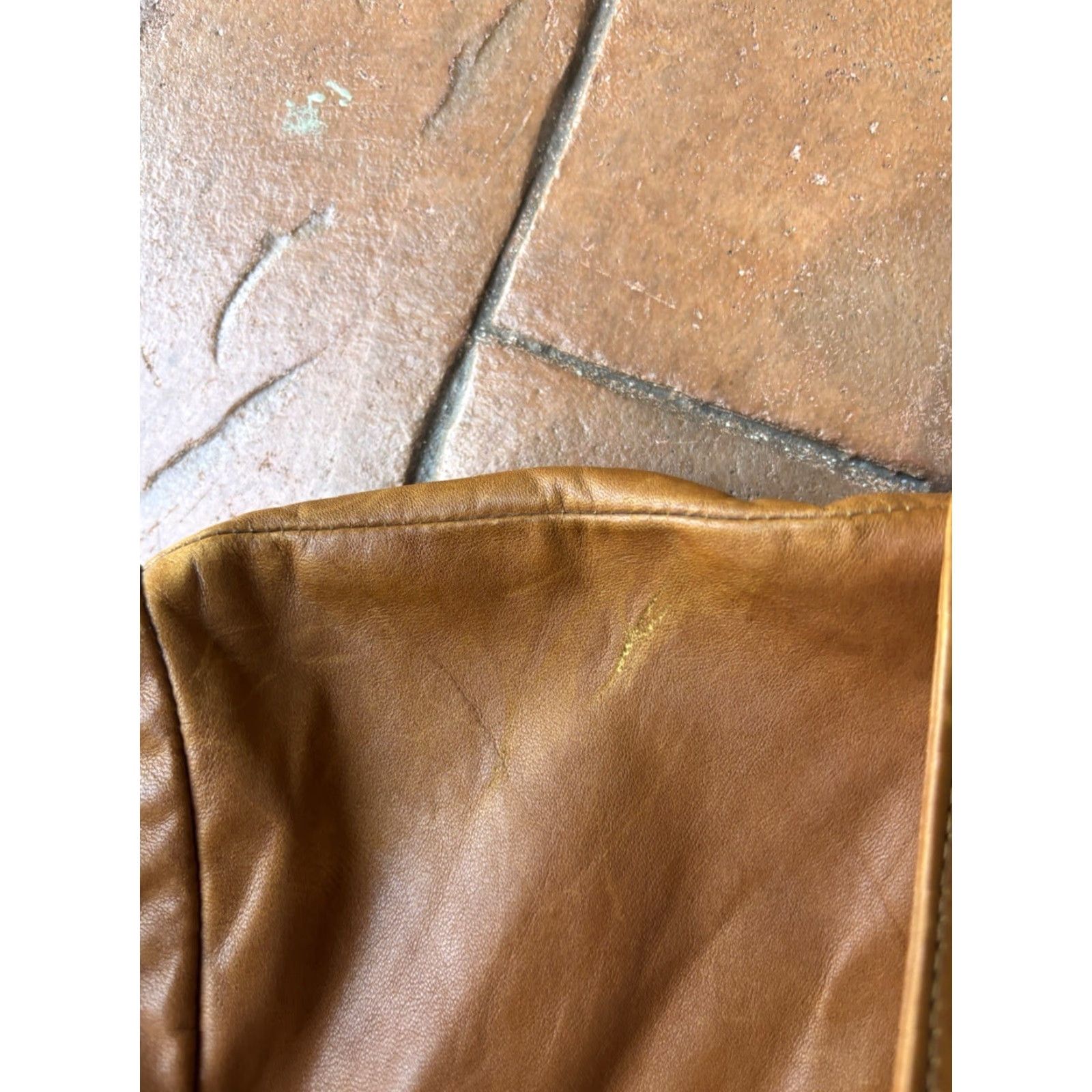 Drome VINTAGE Rome Peabody Massachusetts Leather Zip Up Jacket 42 USA Talon Zipper Brown Women's Jacket Size M / US 6-8 / IT 42-44 - 7 Thumbnail
