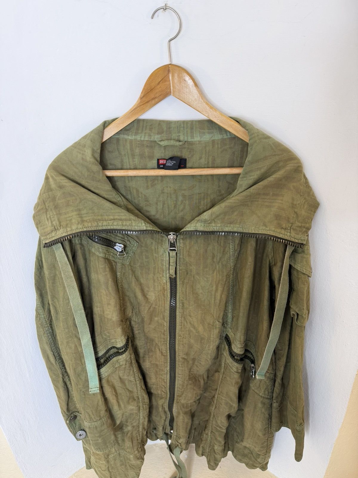 Diesel Archive Vintage 00s Diesel Utility Coat Jacket Avant-Garde Size US M / EU 48-50 / 2 - 3 Thumbnail