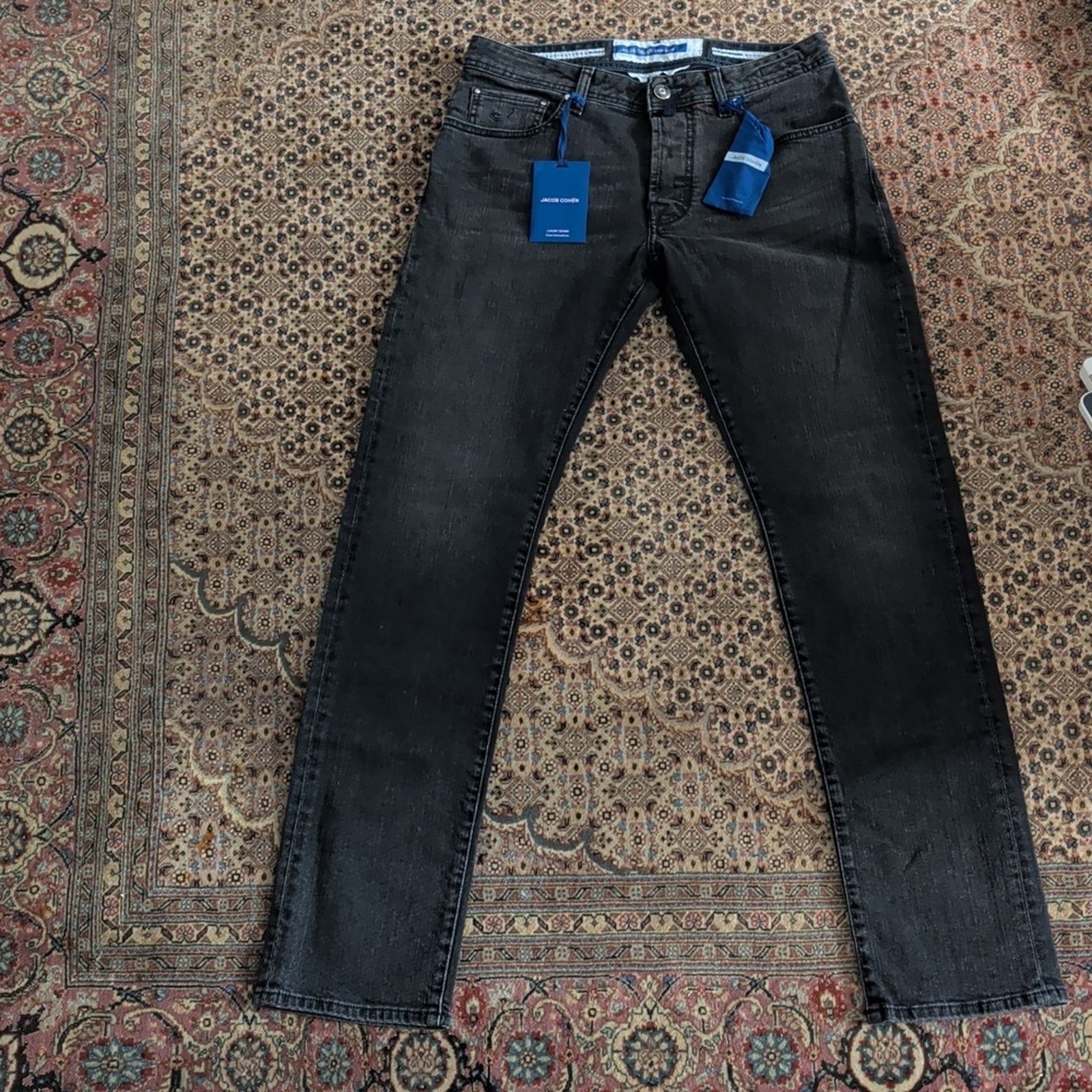 Jacob Cohen Jacob Cohen Men's Dark Gray Slim Jeans Size 30 Size US 30 / EU 46 - 7 Thumbnail