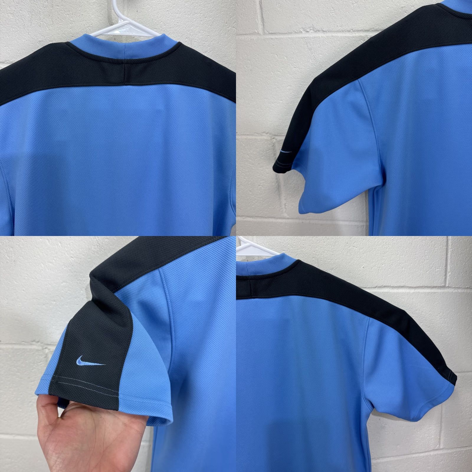 Nike VINTAGE Nike Jersey Shirt Mens Medium Blue Short Sleeve Y2K Gray Tag Size US M / EU 48-50 / 2 - 9 Thumbnail