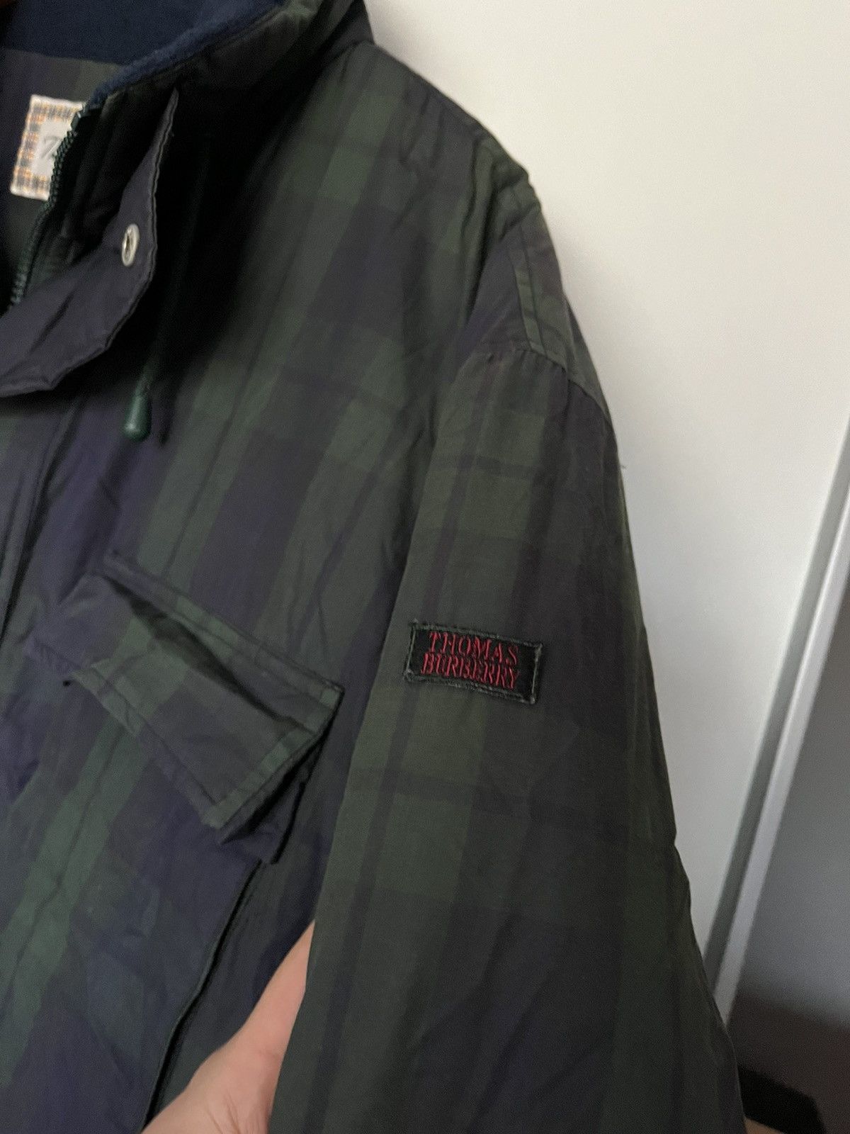 Burberry × Designer × Vintage Vintage 90’s Thomas Burberry Puffer Jacket Luxury Designer Size US XL / EU 56 / 4 - 4 Thumbnail