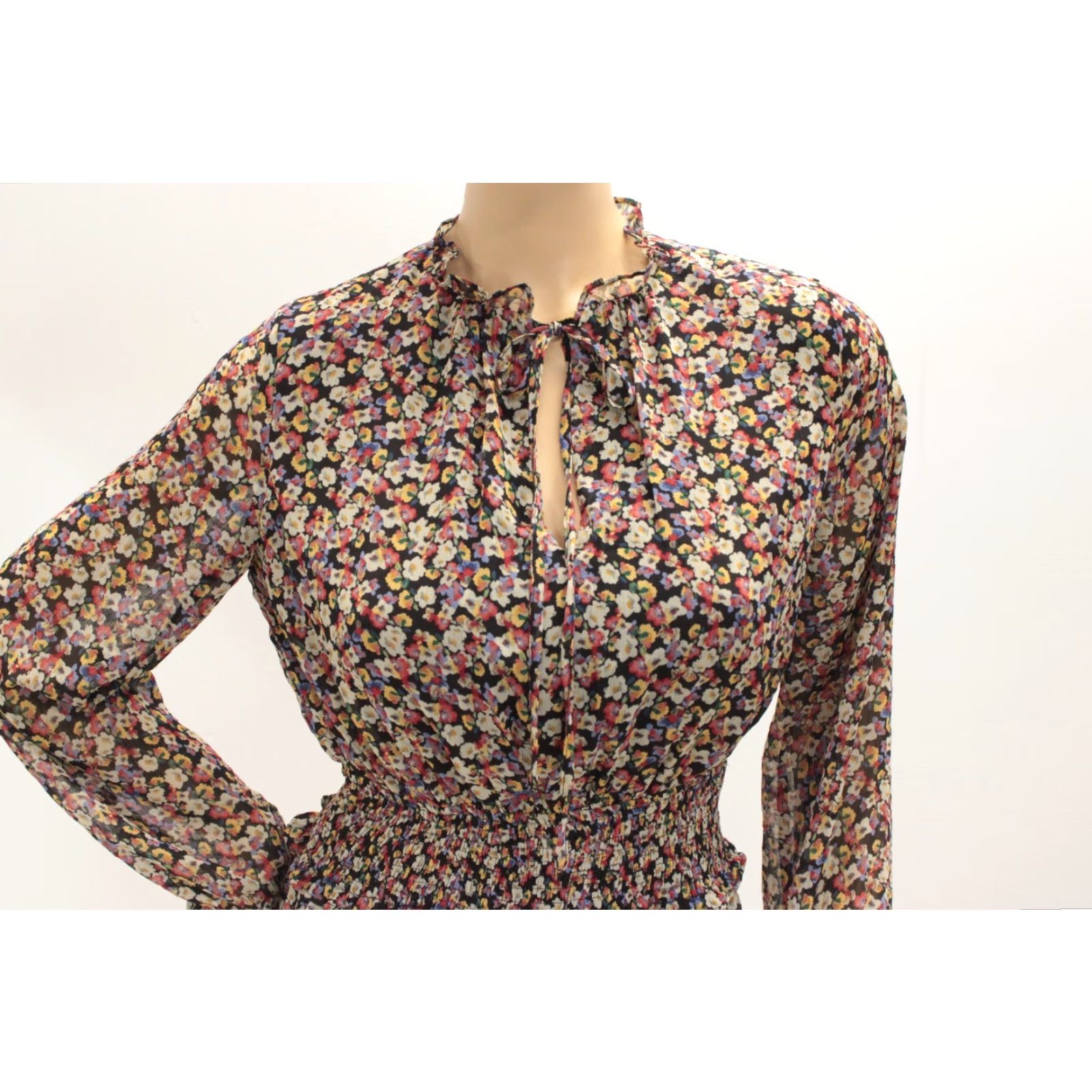 Vintage Dress Forum Women Los Angeles Floral Boho Mini Dress Small Forest Fairy Romantic Size S / US 4 / IT 40 - 5 Thumbnail