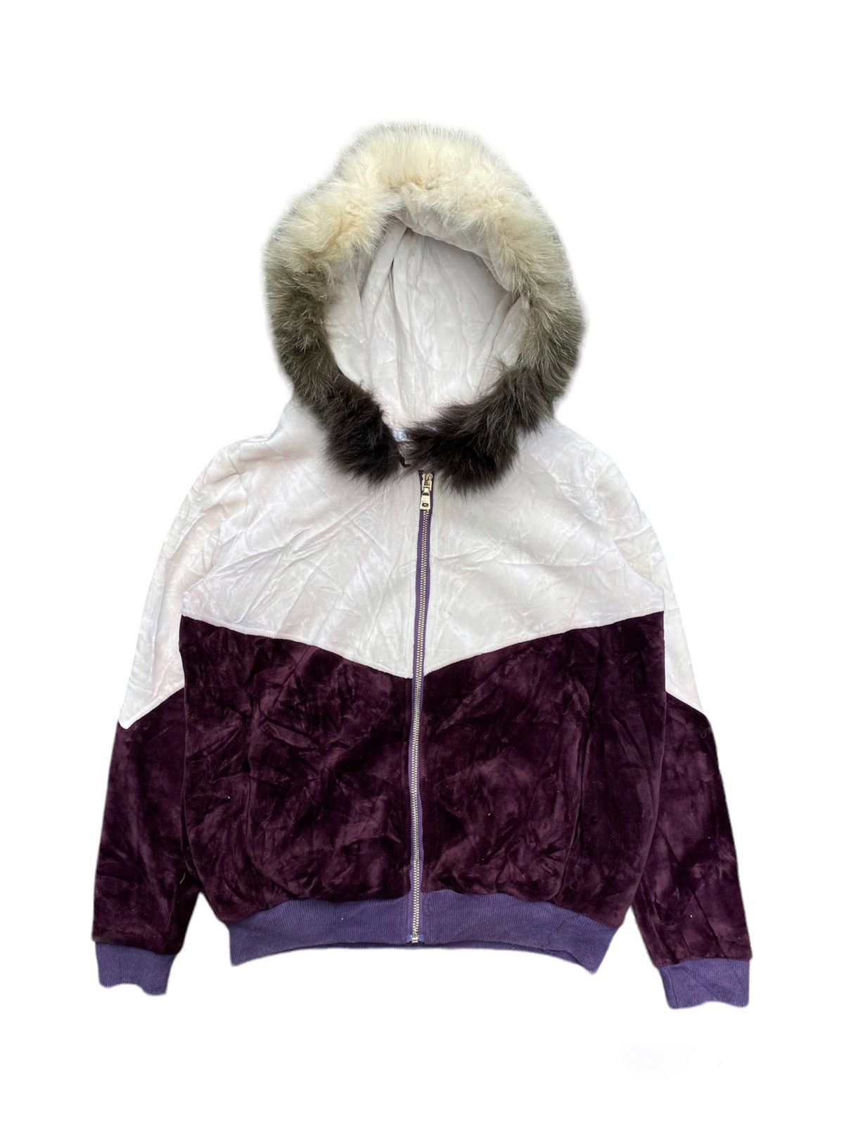 If Six Was Nine × Japanese Brand × Le Grande Bleu (L.G.B.) Fur hoodie velvet SY FOXES ifsixwasnine lgb style Size US S / EU 44-46 / 1 - 1 Thumbnail