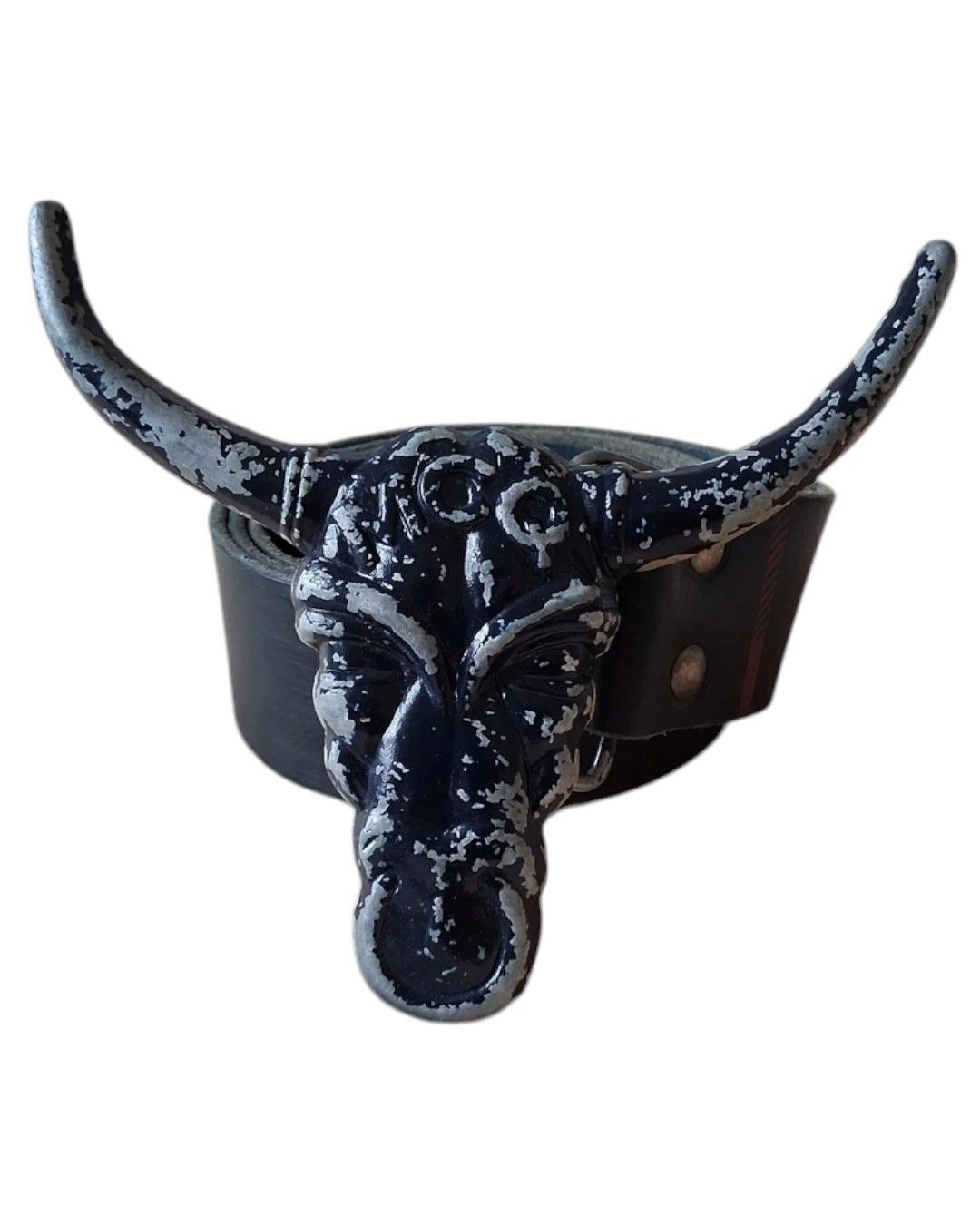 Alexander McQueen BULL HEAD LEATHER BELT Size ONE SIZE - 1 Thumbnail