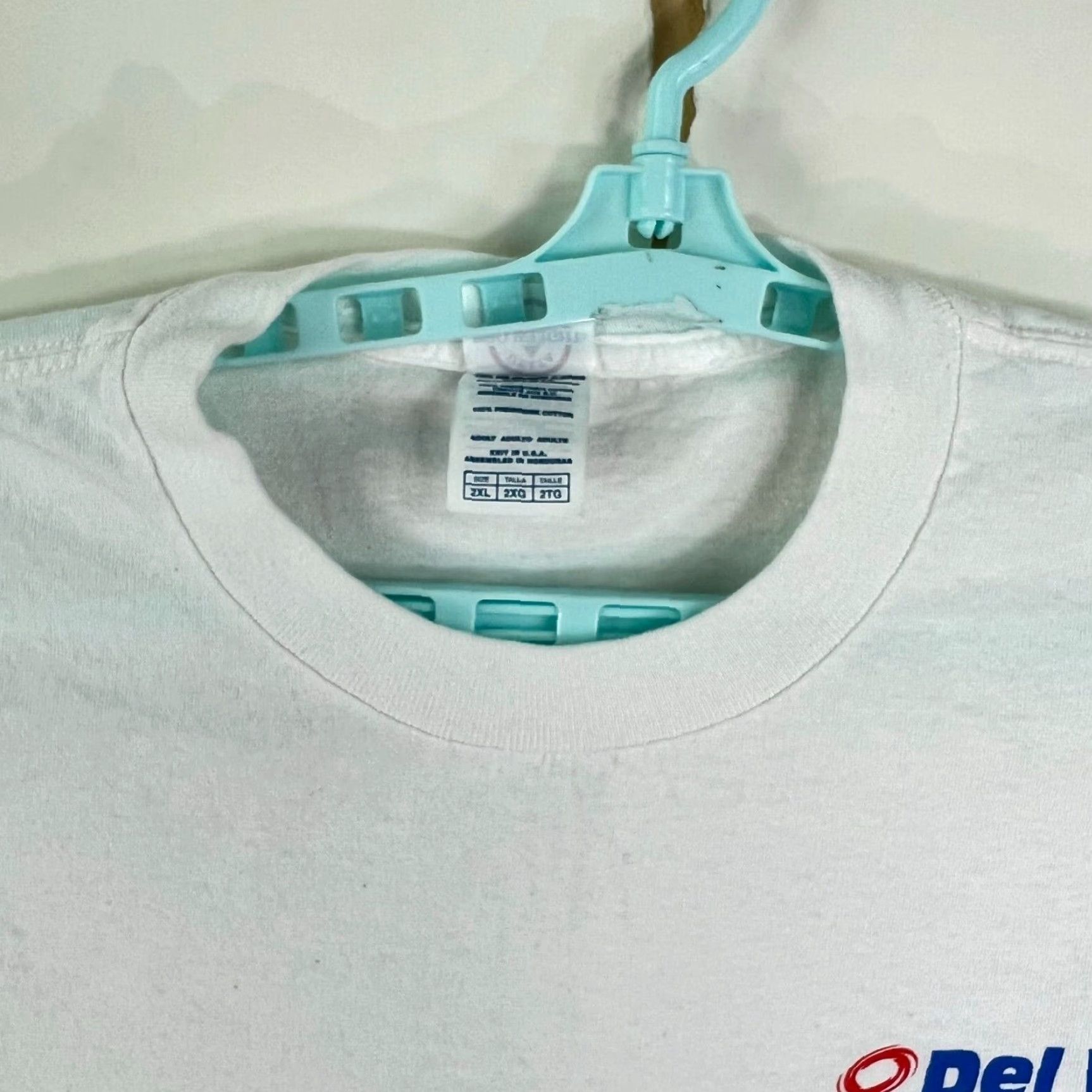 Delta Vintage Delta Racing T-Shirt Men’s 2XL White Cotton Short Sleeve All Seasons Graphic Print Size US XXL / EU 58 / 5 - 4 Thumbnail