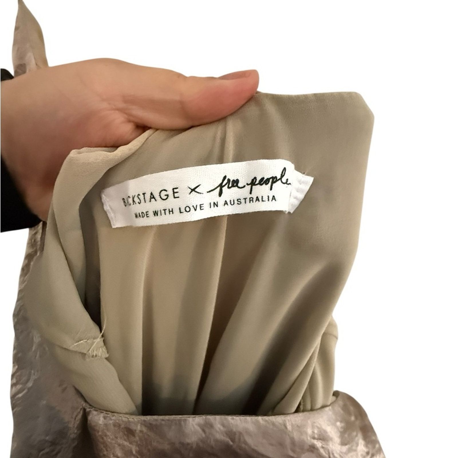 Free People Backstage x Free People Zoe Satin Slip Dress Blush Pink S Size S / US 4 / IT 40 - 4 Thumbnail