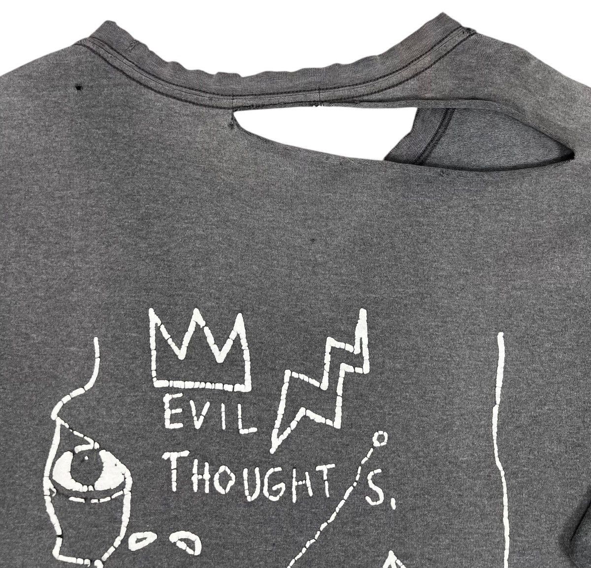 Jean-Michel Basquiat Vintage Distressed Jean Michel Basquiat “evil thoughts” Tee Size US L / EU 52-54 / 3 - 6 Thumbnail