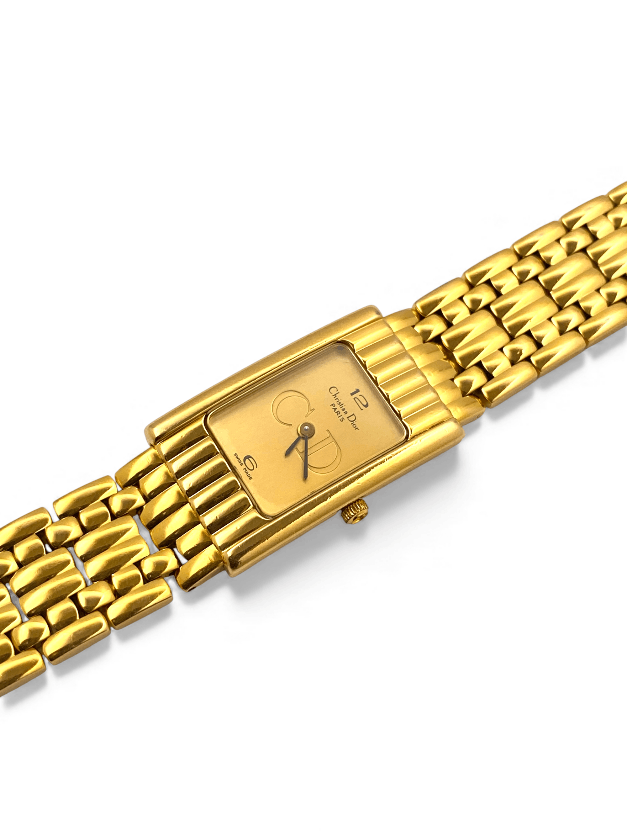 Dior Dior Gold Plated Tank Classic Dress Wrist Watch Vintage Size ONE SIZE - 6 Thumbnail
