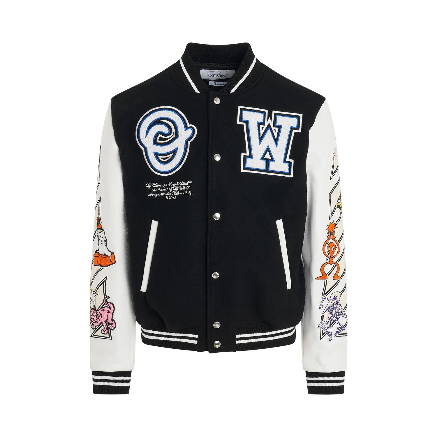 Off-White o1mris0824 Jacket in Black & White Size US M / EU 48-50 / 2 - 1 Thumbnail