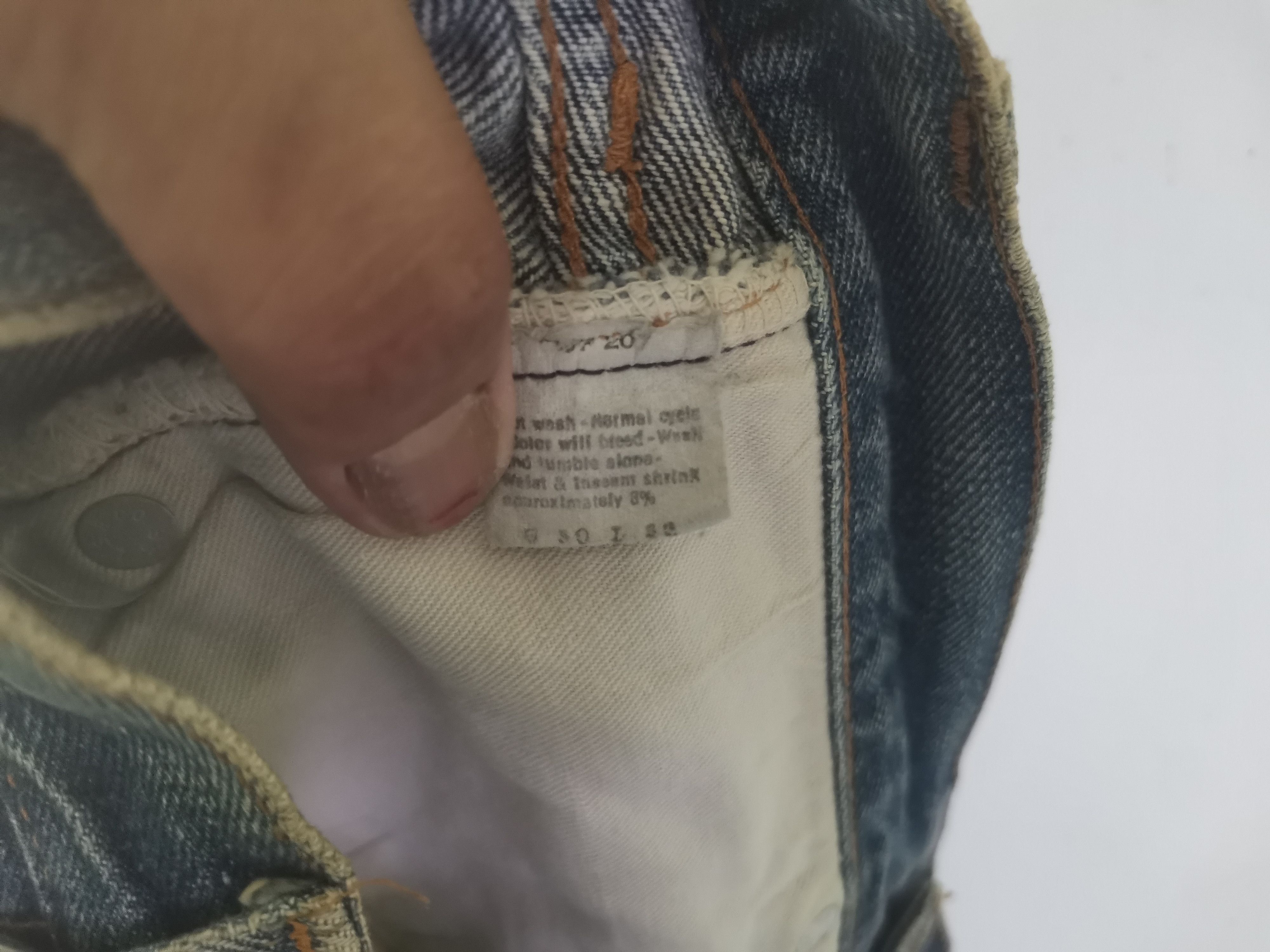 Levi's Vintage Clothing × Vintage Rare vintage 70s Levi's red line small e stemp button no 2 Size US 29 - 9 Thumbnail