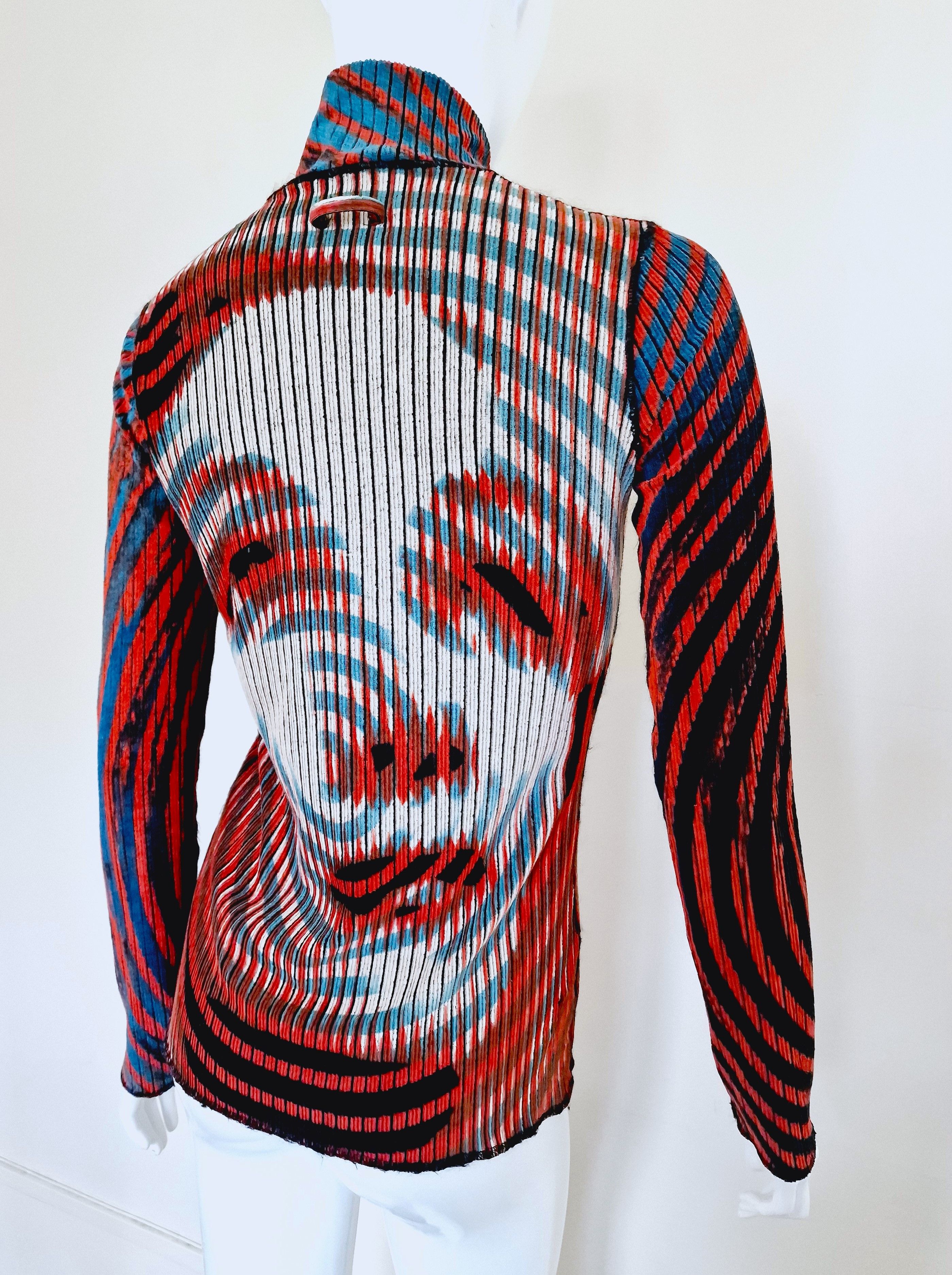 Jean Paul Gaultier Jean Paul Gaultier Greta Garbo Optical T-shirt Sweater Top Size US M / EU 48-50 / 2 - 9 Thumbnail