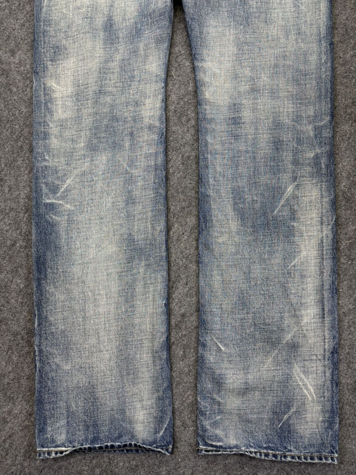 Japanese Brand 💥Insane 90s Style💥TK Bleaches All Over Denim K23 Size US 33 - 8 Thumbnail