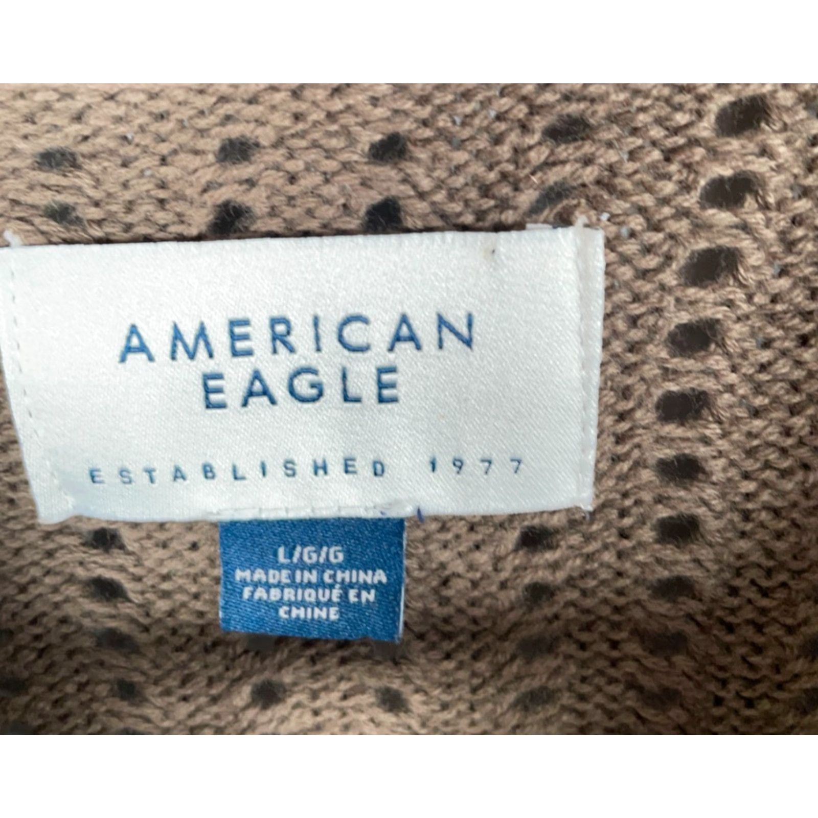 American Eagle Outfitters American Eagle Outfitters Polo Shirt Mens Large Size L Knit Brown Green Johnny Collar 90s Retro Preppy Casual Shirt Size US L / EU 52-54 / 3 - 3 Thumbnail