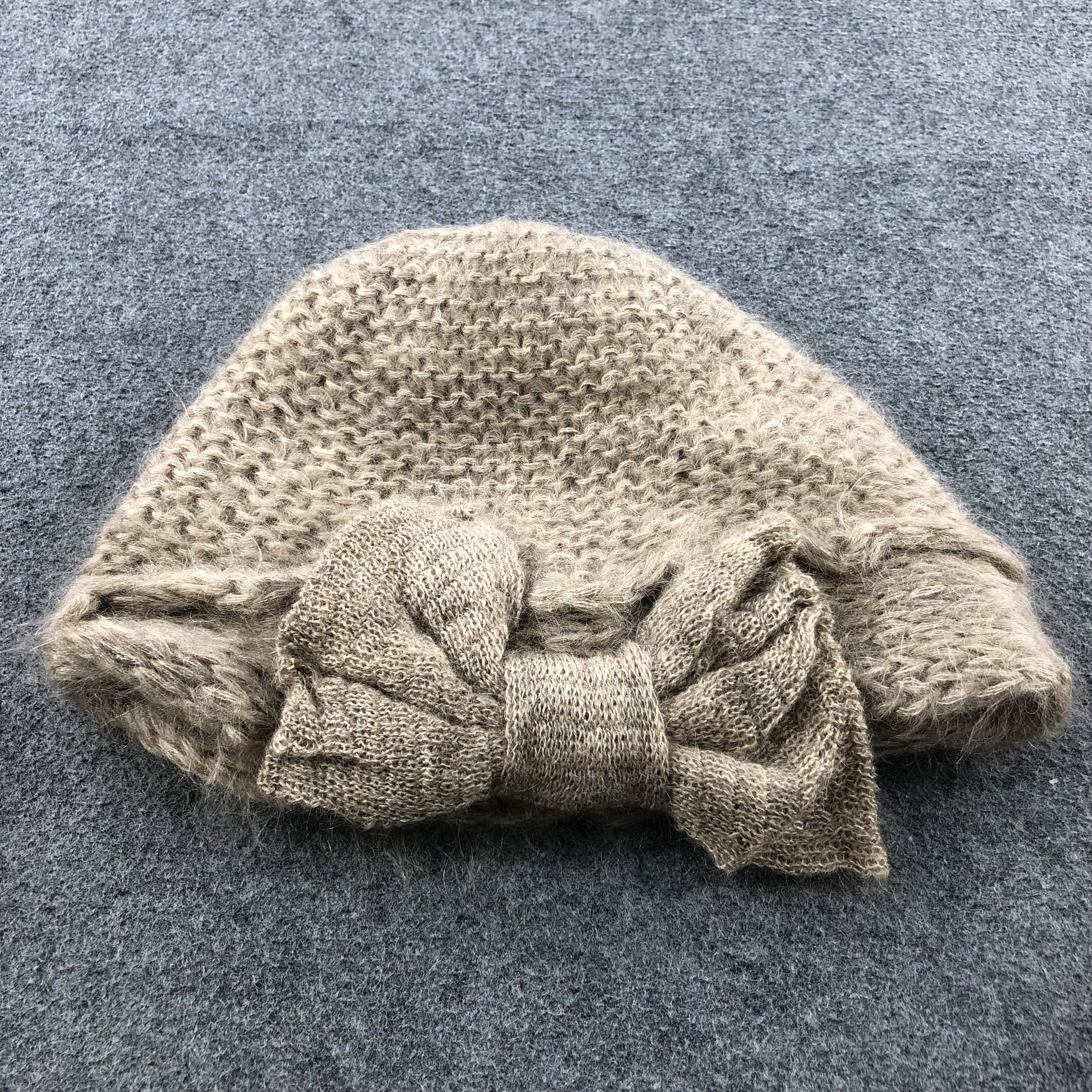 CA4LA CA4LA Ribbon Mohair Hat Beanie Snowcap Snow Hat B38 Size ONE SIZE - 1 Thumbnail
