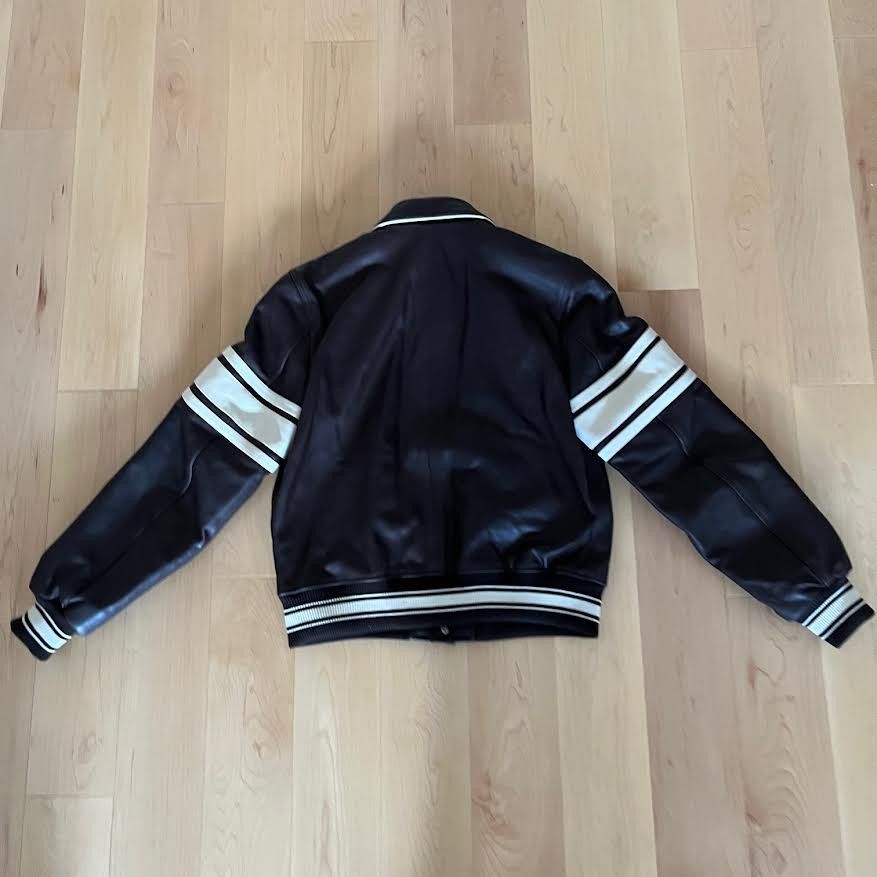Stussy Stussy Wales Bonner Leather Varsity Jacket & Collab Dustbag Size US M / EU 48-50 / 2 - 2 Thumbnail