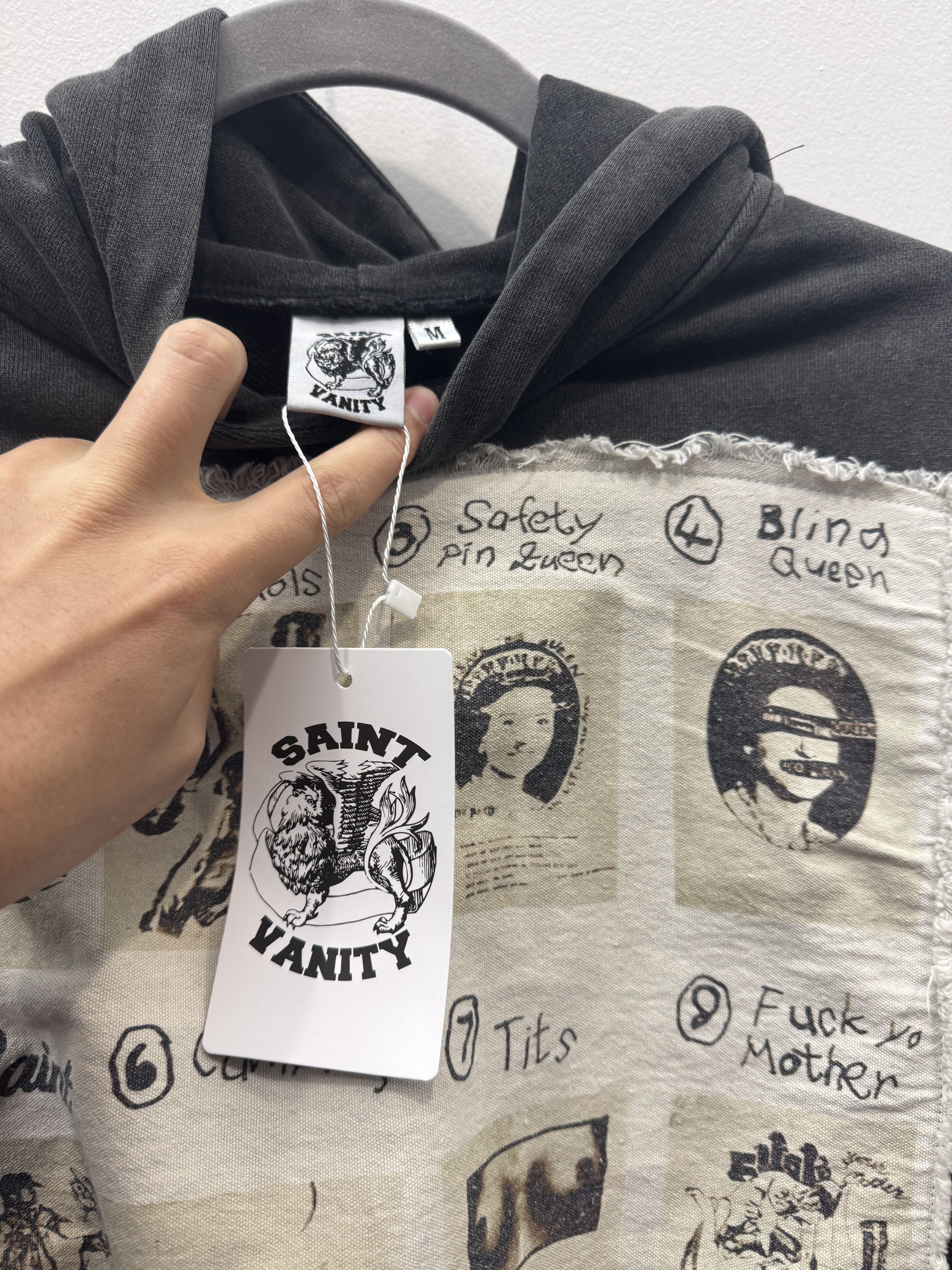 Saint Vanity Vain Life Hoodie (Charcoal) Size US XXL / EU 58 / 5 - 3 Thumbnail