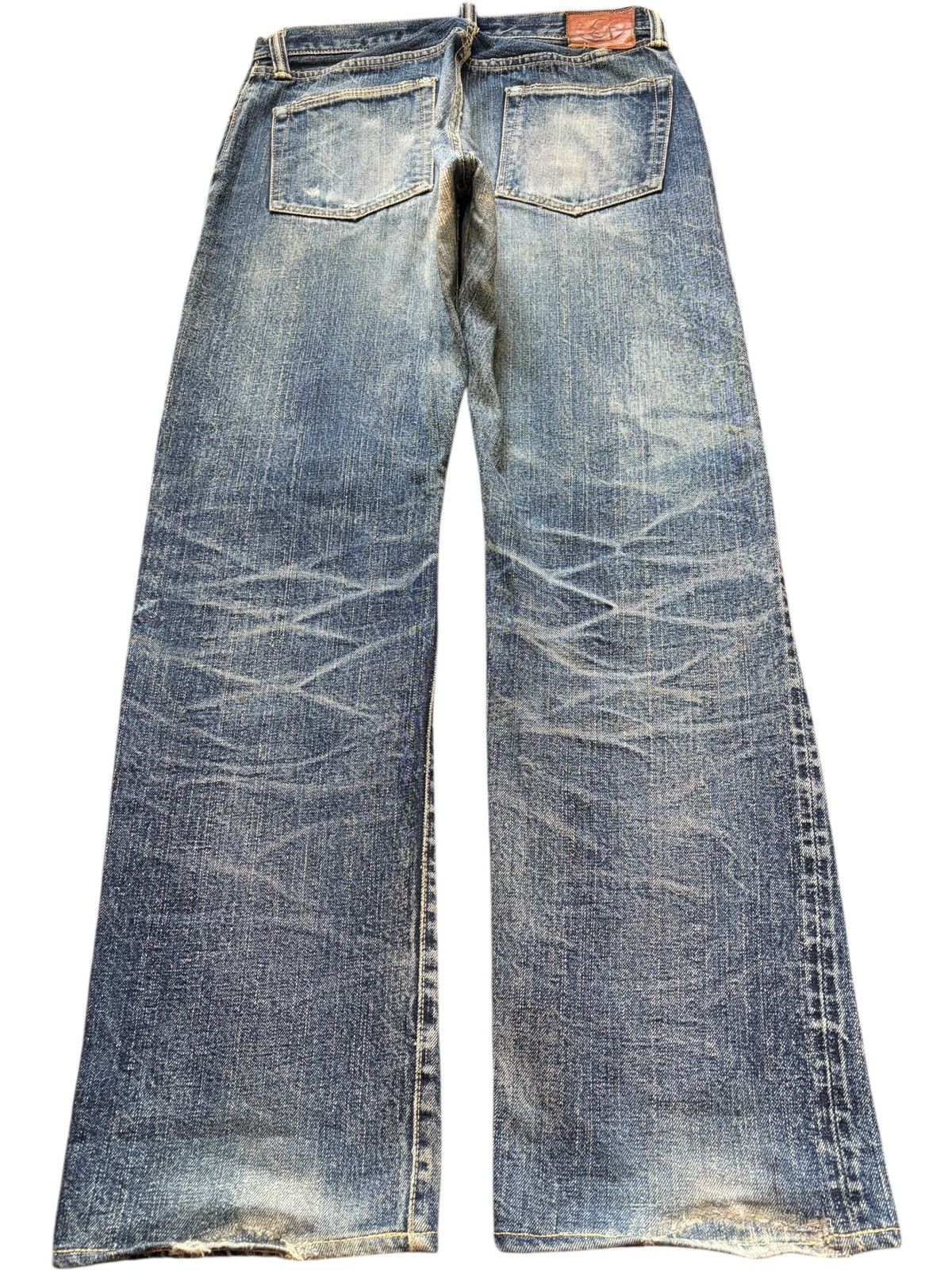 Eternal Vintage Japanese Eternal Selvedge Distress Loose Jeans Size US 31 - 2 Thumbnail