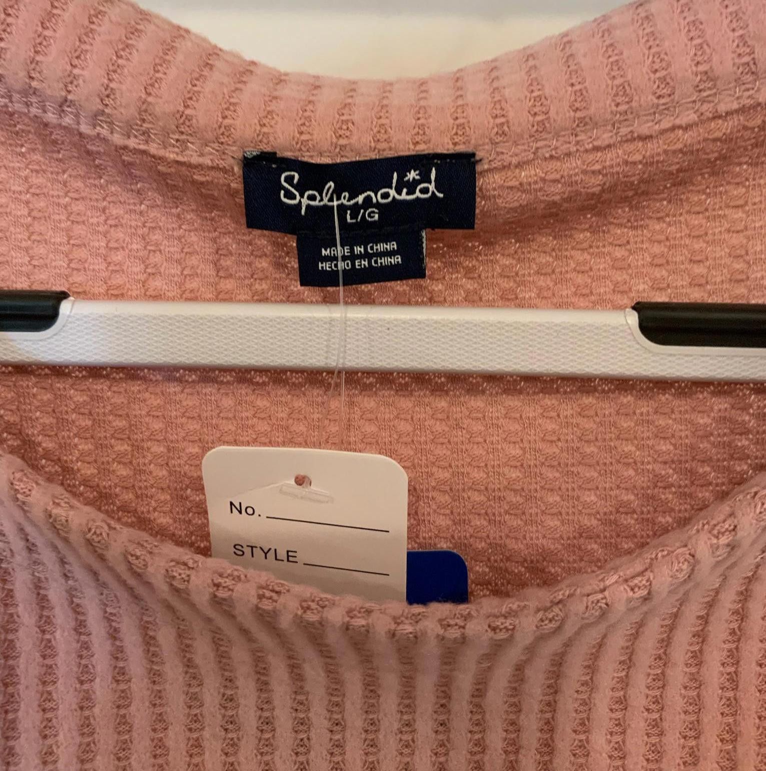Splendid Splendid Women's Ribbed Knit Sweater - Large - Cozy Pink Size L / US 10 / IT 46 - 3 Thumbnail