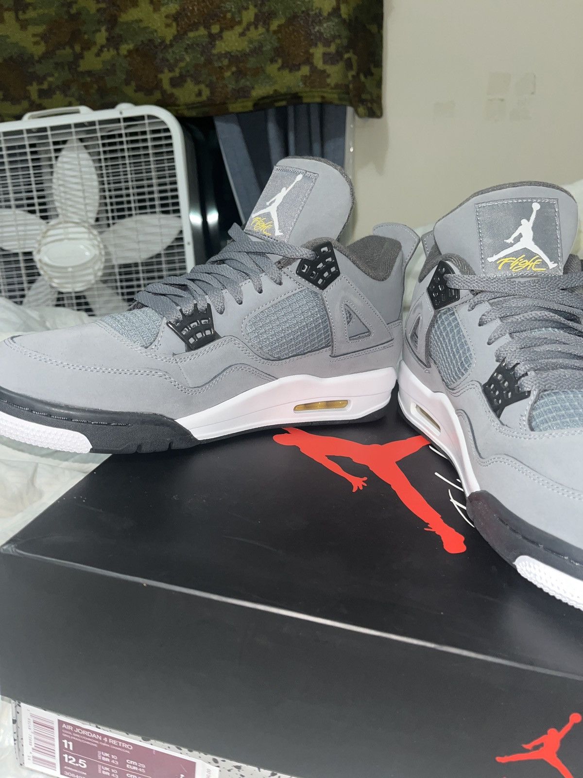 Nike Jordan 4 cool grey Size US 11 / EU 44 - 2 Thumbnail