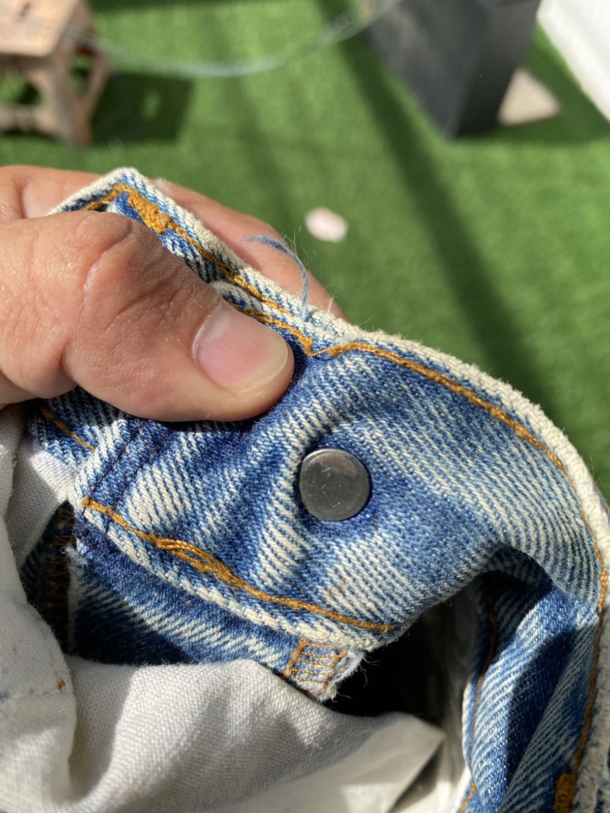 Levi's Vintage Clothing W30x30.5 Vintage levi's 501 distressed made in usa Size US 30 / EU 46 - 8 Thumbnail