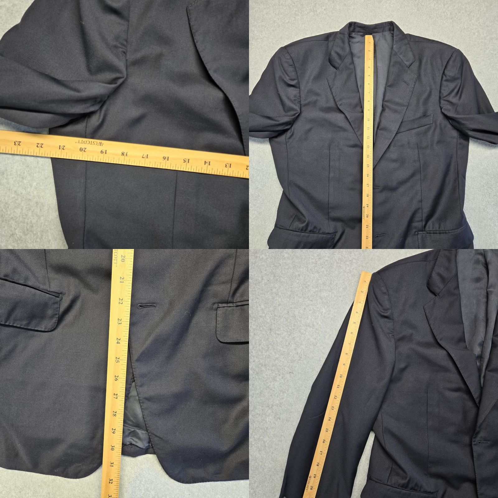 Ermenegildo Zegna Ermenegildo Zegna Navy Blue Wool Blazer 54R Two-Button Notch Lapel Mens Sport Coat 2 Piece Blazer Cupro Lined Wool/Cupro/Viscose Size 54R - 9 Thumbnail