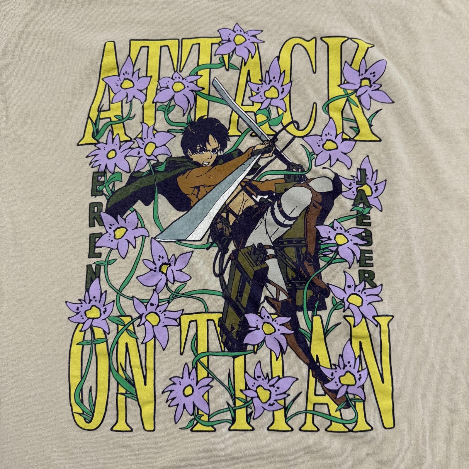 Designer Attack on Titan Season 2 Eren Jaeger Anime T-Shirt - XL Size US L / EU 52-54 / 3 - 2 Thumbnail