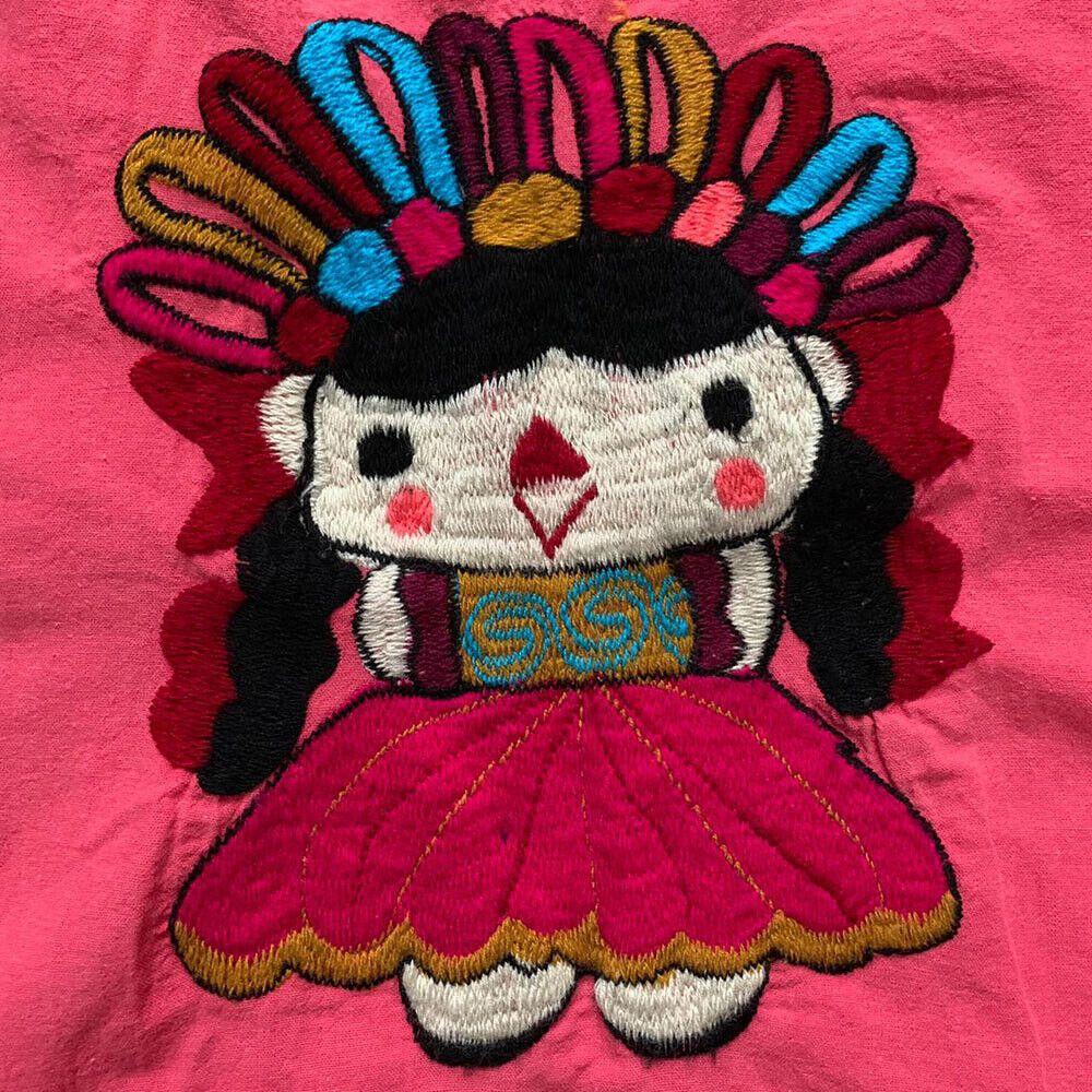 Designer Used Red Hand Made Blouse L Size L / US 10 / IT 46 - 5 Thumbnail