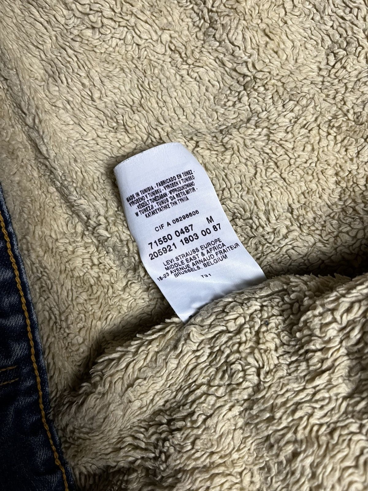 Levi's LEVIS VINTAGE Y2K FADED DENIM TRUCKER SHERPA JACKET Size US S / EU 44-46 / 1 - 8 Thumbnail