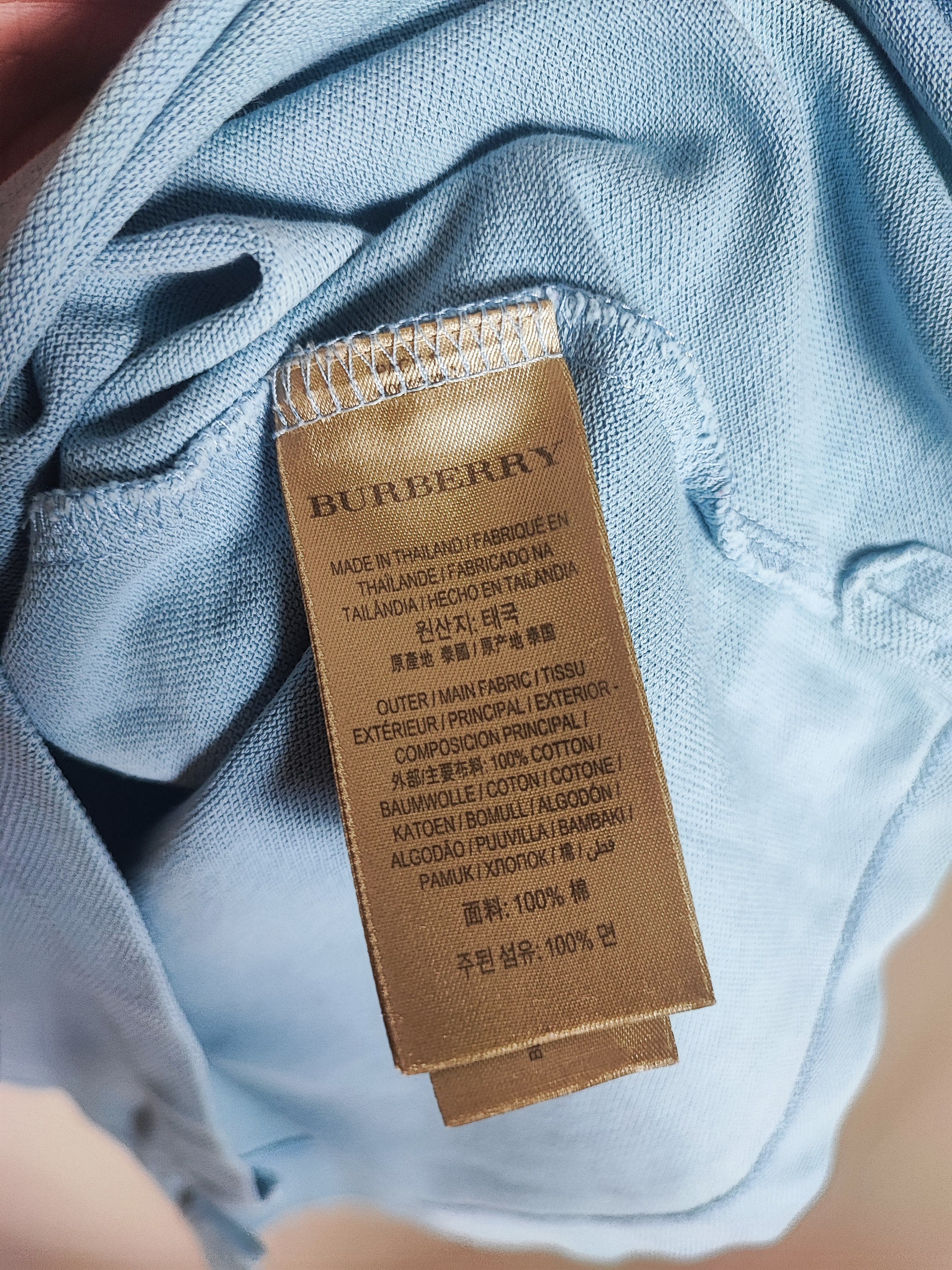 Burberry 🔥 Burberry Polo size M Blue Rare🔥 Size US M / EU 48-50 / 2 - 8 Thumbnail