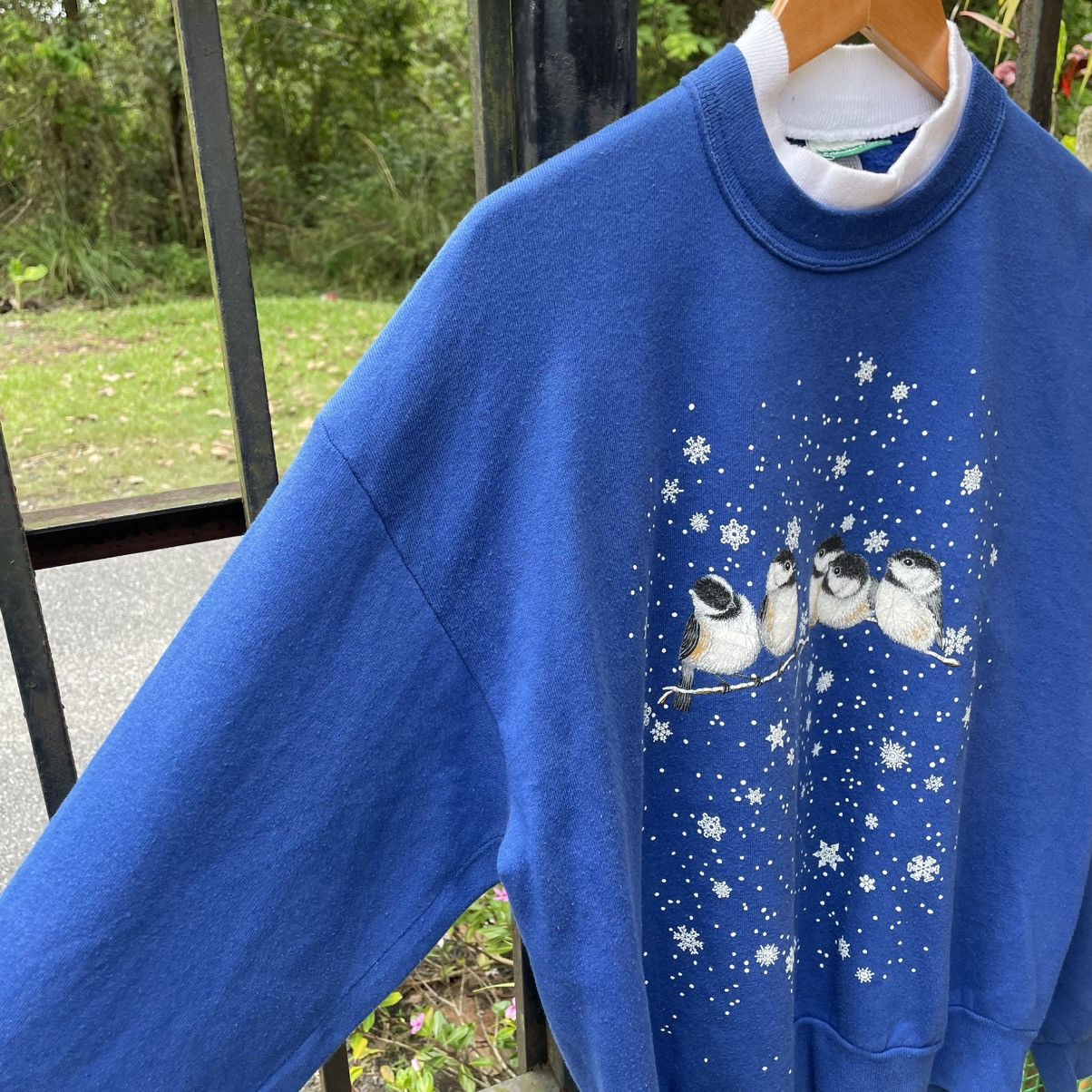 Jerzees × Vintage 🔥Vintage Jerzees Habitat Of Cute Bird Sweatshirts Size US M / EU 48-50 / 2 - 7 Thumbnail