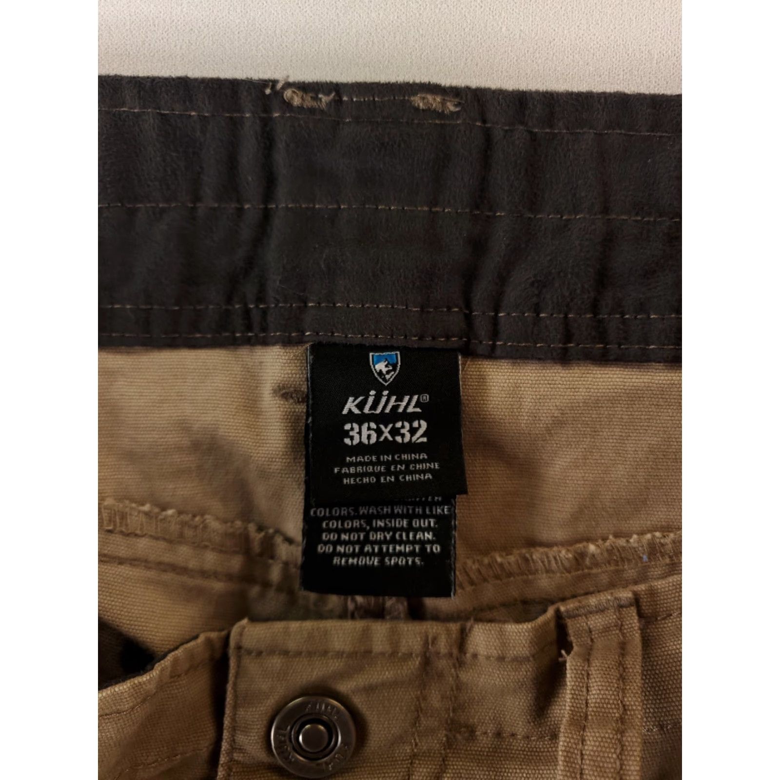 Vintage Kuhl Free Kanvus Pants Jeans Brown Mens 37 x 32 Inseam 32 Regular Chino Men Size US 37 - 2 Thumbnail