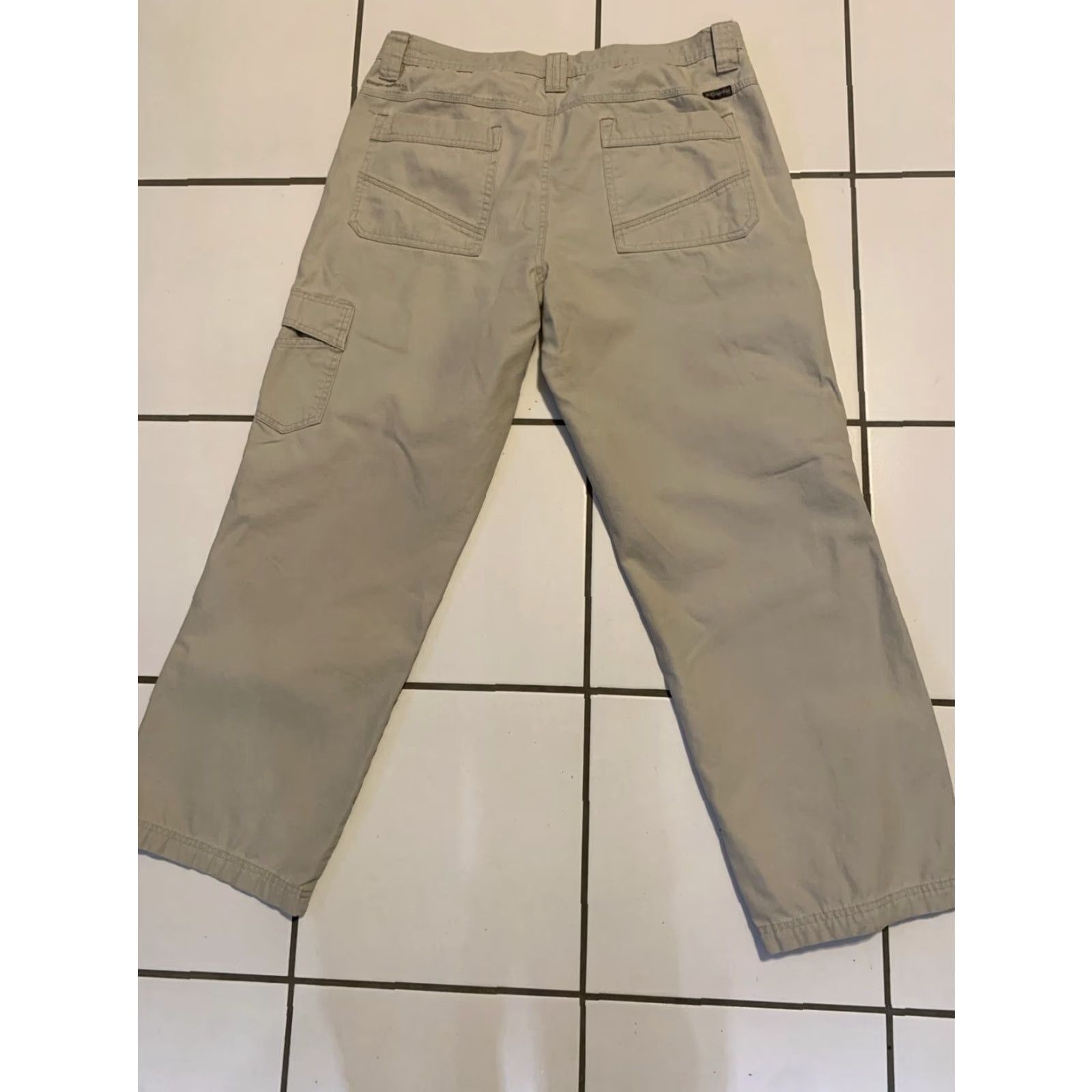 Vintage Mens Columbia Cargo Pants 36x30 Beige Omni-Shield Hiking Outdoors Cotton Size US 36 / EU 52 - 3 Thumbnail