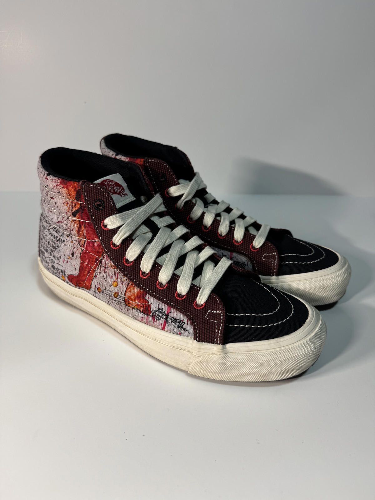 Vans Vans Mens 8 Red Sneaker Ralph Steadman Sk8-Hi Size US 8 / EU 41 - 1 Thumbnail