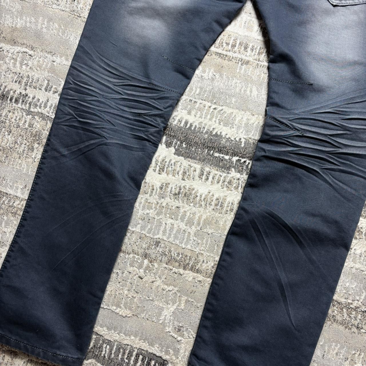 Japanese Brand 00s Embroidered DMJ Jeans Grey 34" Size US 34 / EU 50 - 7 Thumbnail