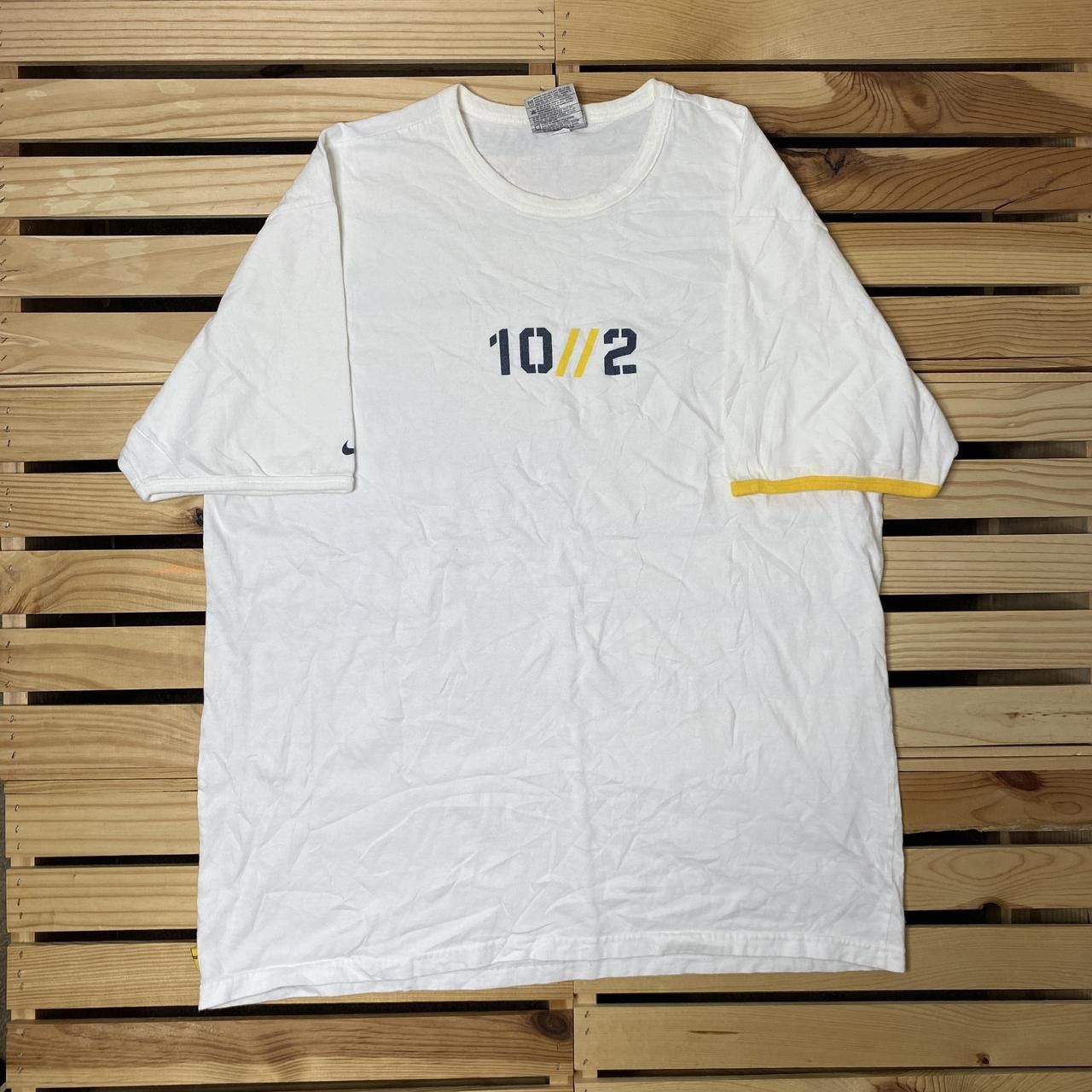 Nike Vintage Nike Lance Armstrong White Ringer Tee Size XL Size US XL / EU 56 / 4 - 1 Thumbnail