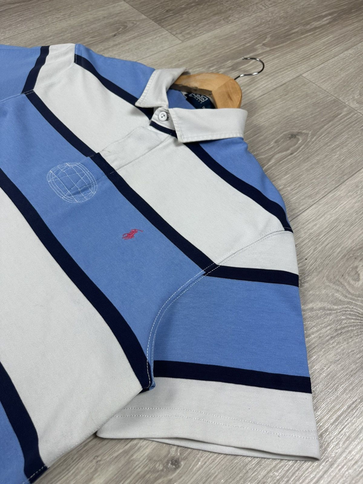 Polo Ralph Lauren Vintage Polo Ralph Lauren Rugby Striped Polos Shirt Size L Size US L / EU 52-54 / 3 - 4 Thumbnail