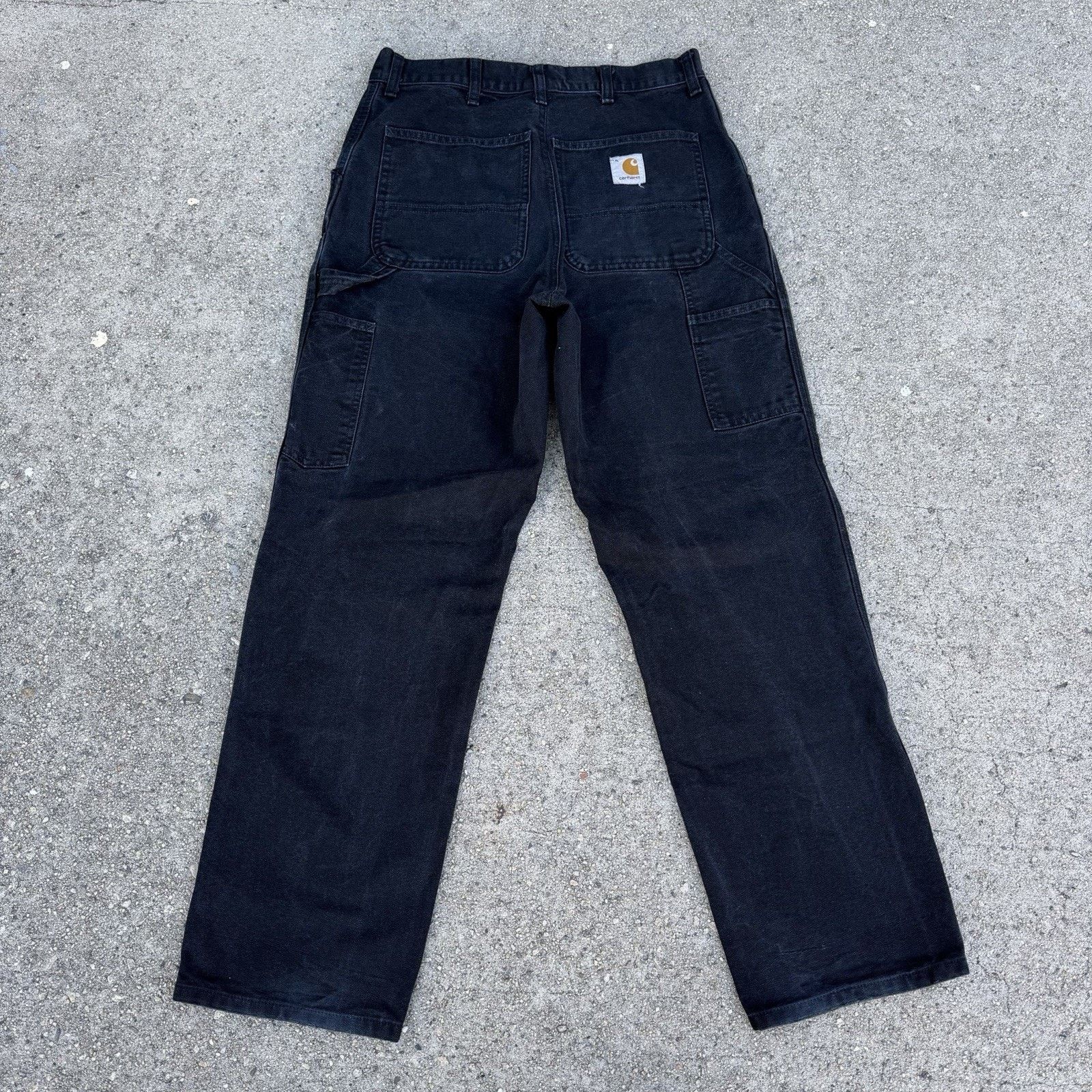 Carhartt Wip Carhartt WIP Work In Progress Black Double Knee Pants 32x32 Size US 32 / EU 48 - 4 Thumbnail