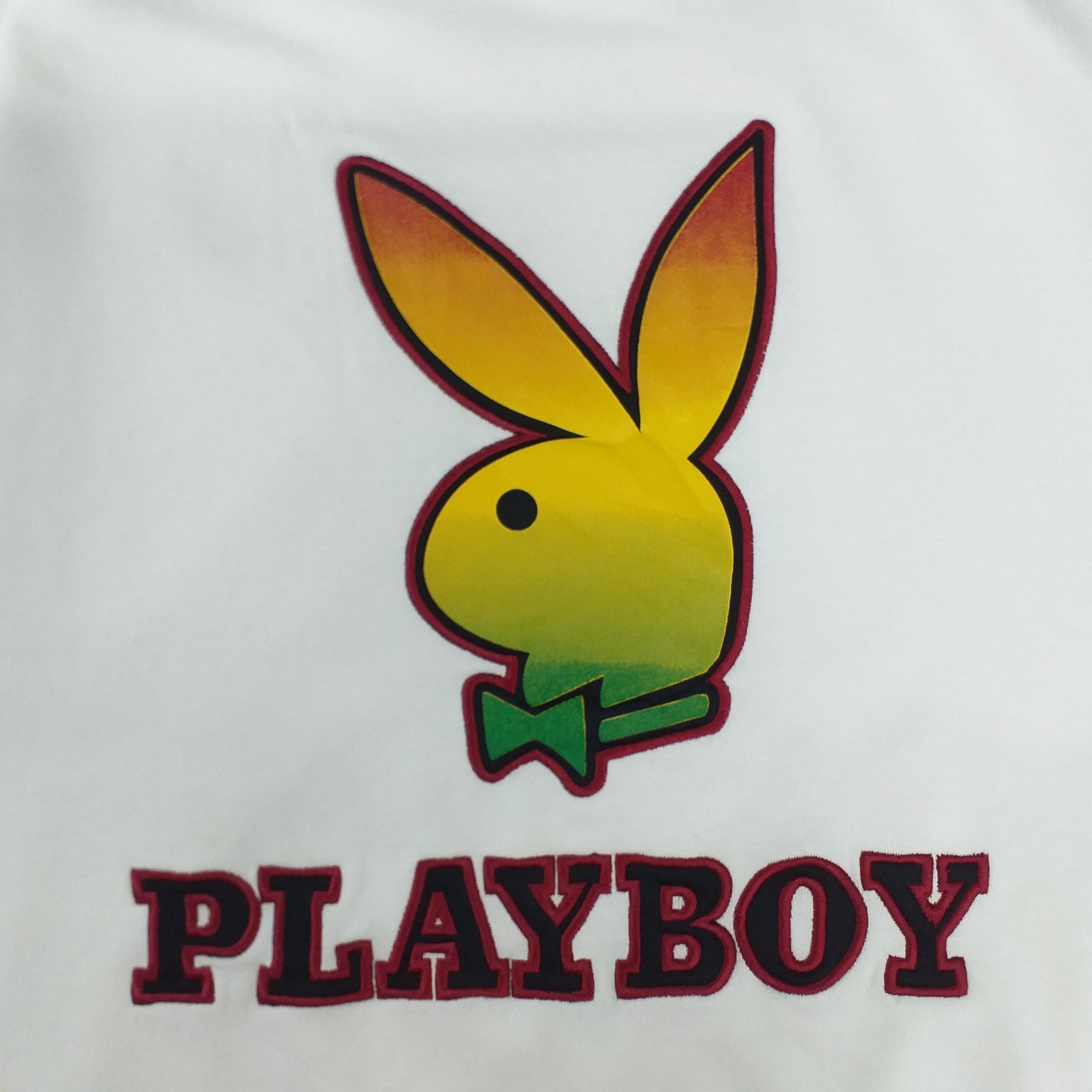 Japanese Brand Vintage 90s Playboy Rasta Embroided Big Logo -SW009 Size US S / EU 44-46 / 1 - 5 Thumbnail