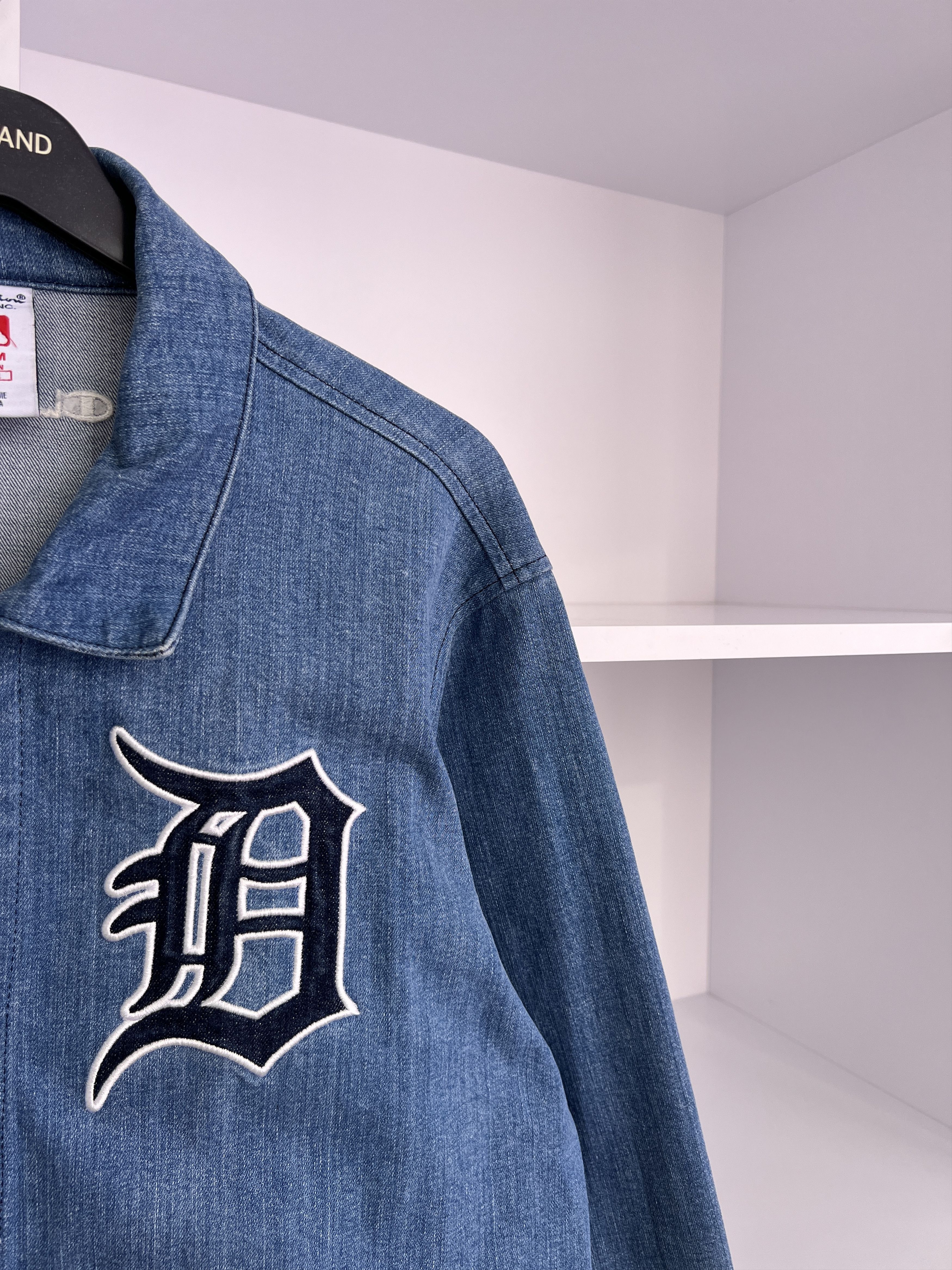 Champion × MLB × Vintage Vintage Champion Detroit Tigers MLBP jeans Button Up Shirt Size US M / EU 48-50 / 2 - 2 Thumbnail