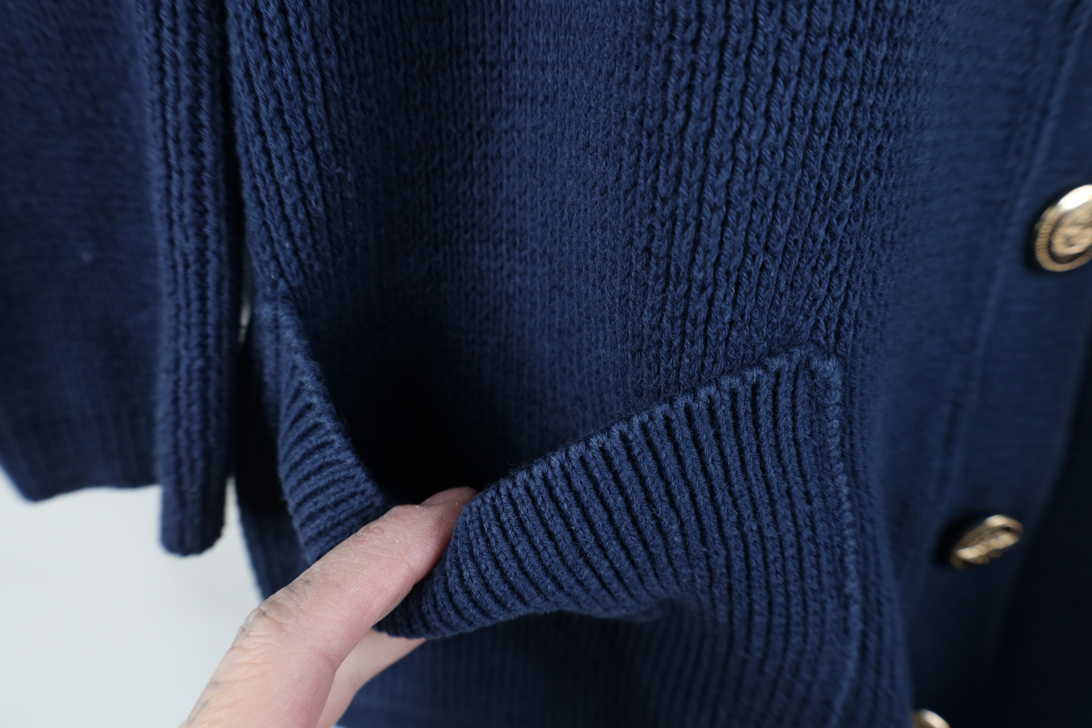 Dockers Vintage 90s Dockers Levis Ribbed Knit Cardigan Sweater Size L / US 10 / IT 46 - 5 Thumbnail