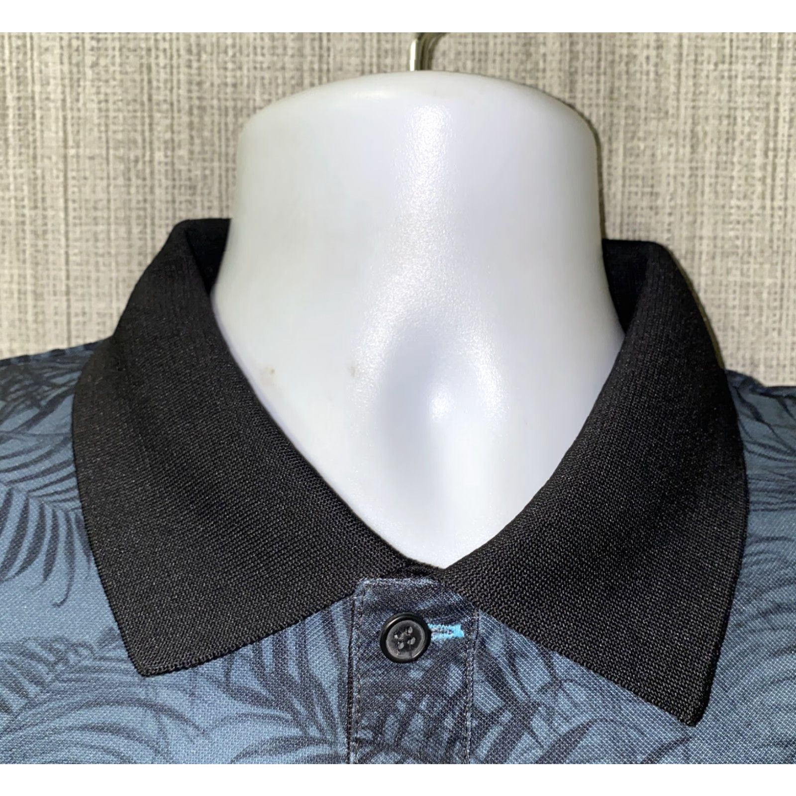 Vintage Devereux Mens Polo Shirt Canopy Style Smoke Blue Size L NWT Button-Up Short Sleeve Collared 94% Polyesyer 6% Spandex Shirt Mens NWT Size US L / EU 52-54 / 3 - 3 Thumbnail