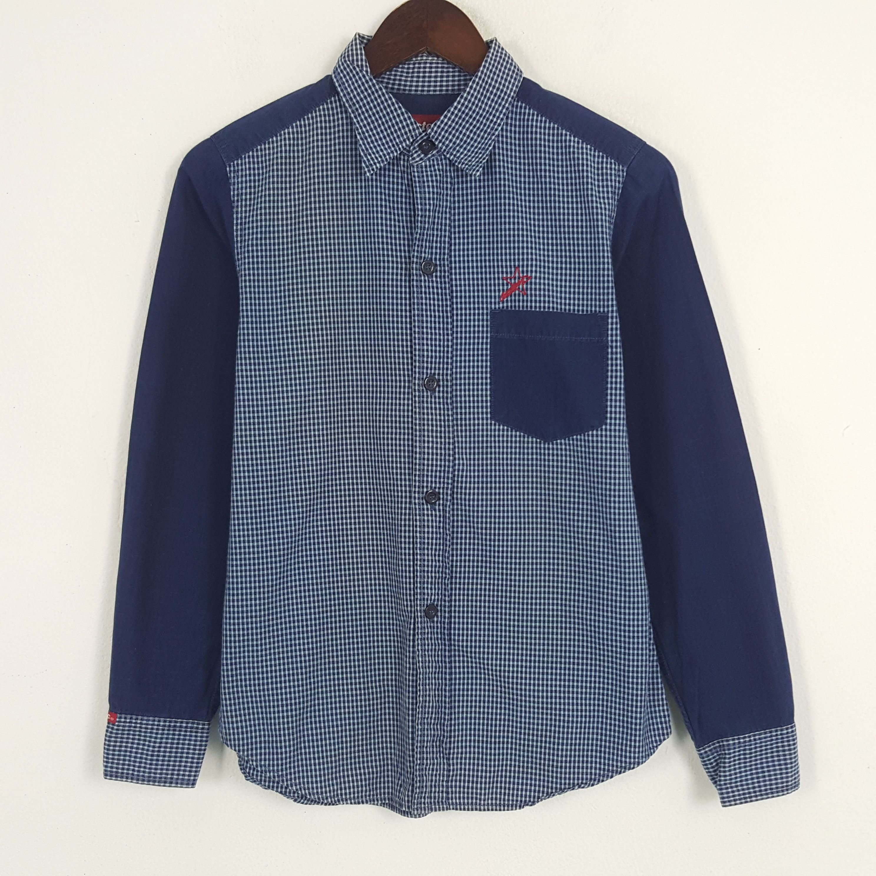Hysteric Glamour × Japanese Brand × Vintage Vintage Hysteric Shirt Custom Art Logo Button Up Shirt Size US XS / EU 42 / 0 - 3 Thumbnail